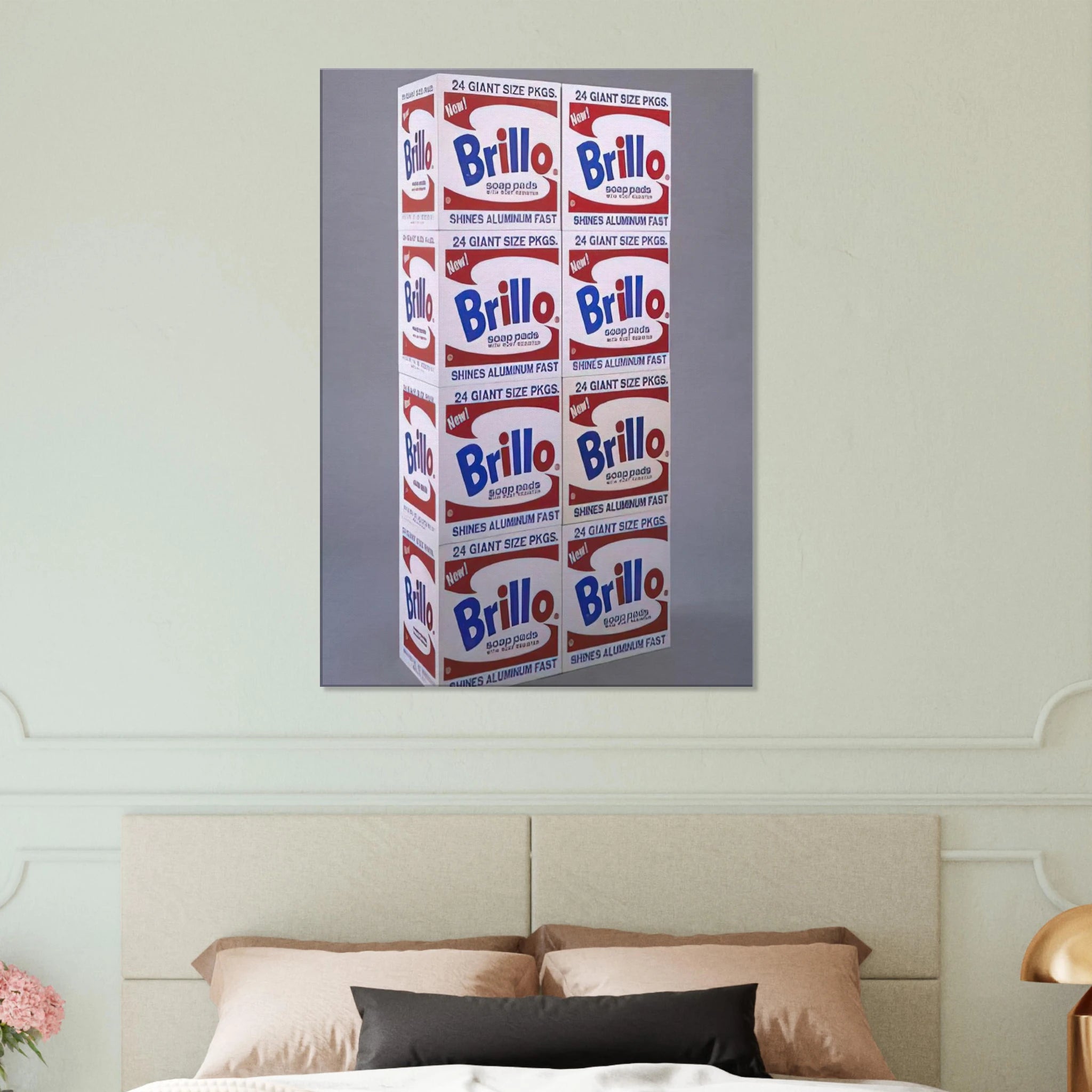 Brillo Soap Pads Boxes Canvas | Andy Warhol Canvas | Andy Warhol Prints