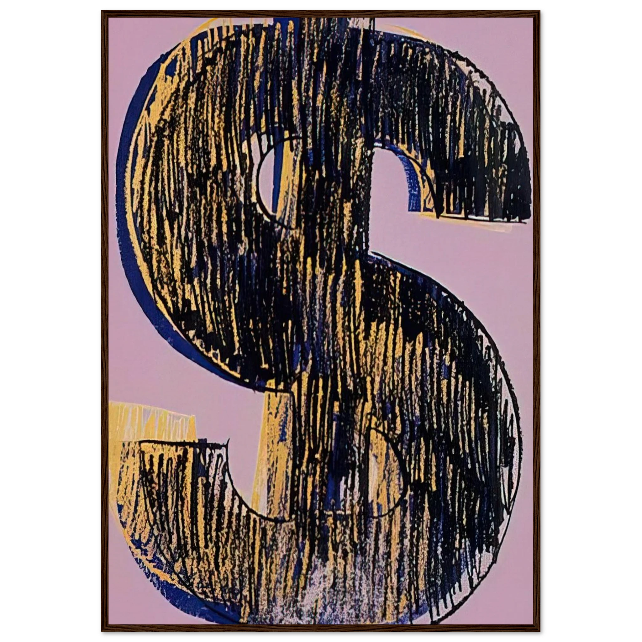 Dollar Sign Framed Poster | Andy Warhol Framed Prints Wall Art | Andy Warhol Prints