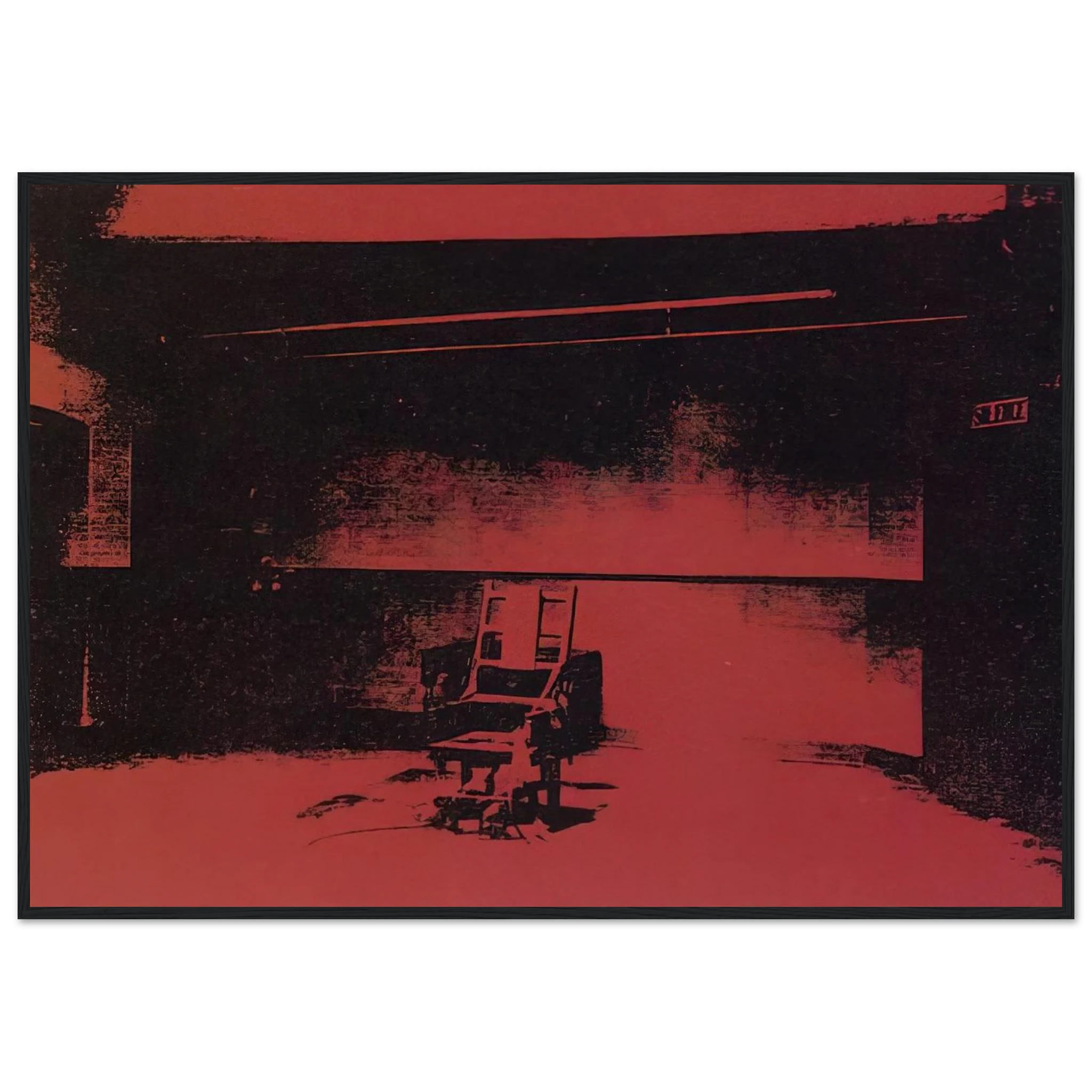 Early electric chair Framed Poster | Andy Warhol Framed Prints Wall Art | Andy Warhol Prints