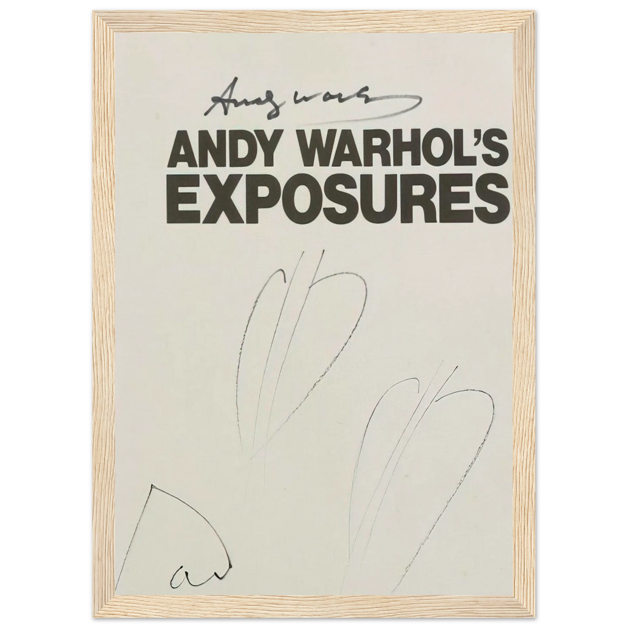 Butterfly Hearths  Andy Warhol's Exposures  Framed Poster | Andy Warhol Framed Prints Wall Art | Andy Warhol Prints