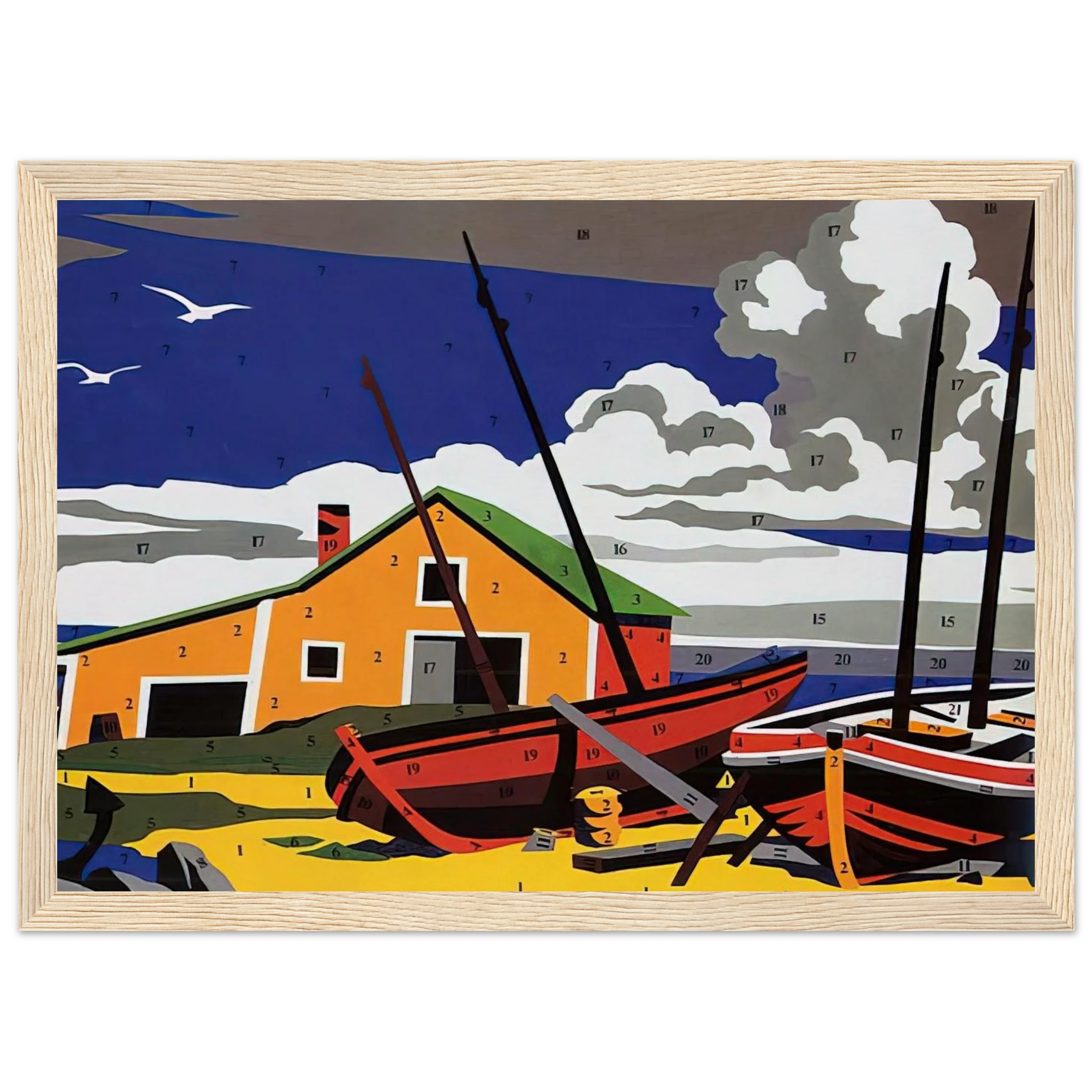Do It Yourself  Seascape  Framed Poster | Andy Warhol Framed Prints Wall Art | Andy Warhol Prints