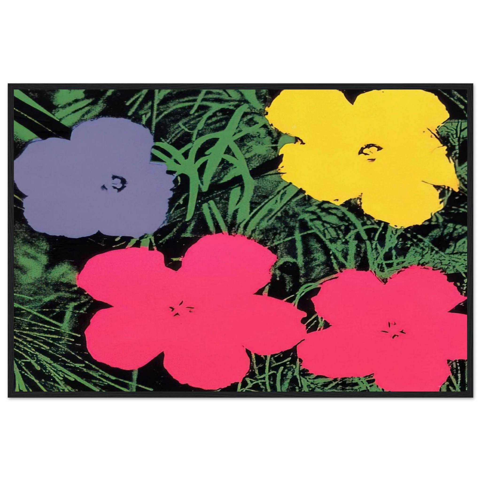Flowers Framed Poster | Andy Warhol Framed Prints Wall Art | Andy Warhol Prints