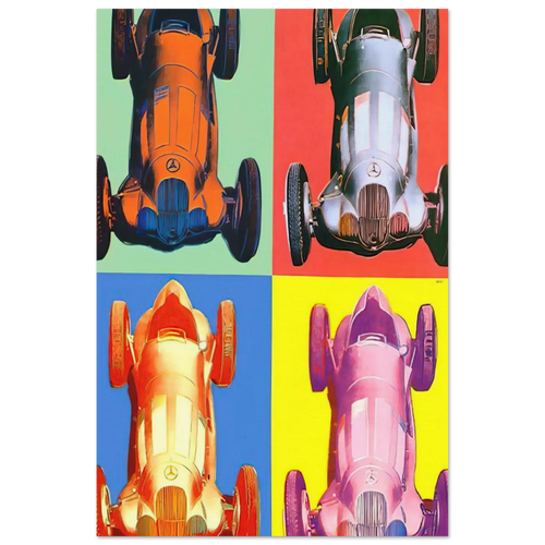 Benz Racing Car Poster | Andy Warhol Poster | Andy Warhol Prints