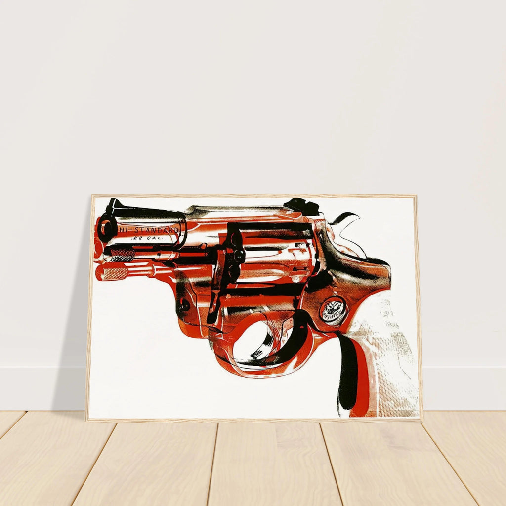 Gun Framed Poster | Andy Warhol Framed Prints Wall Art | Andy Warhol Prints