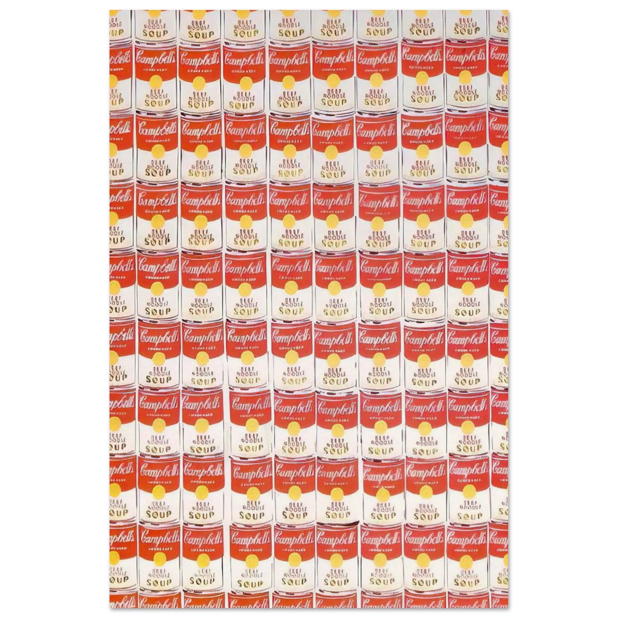100 Cans Poster | Andy Warhol Poster | Andy Warhol Prints