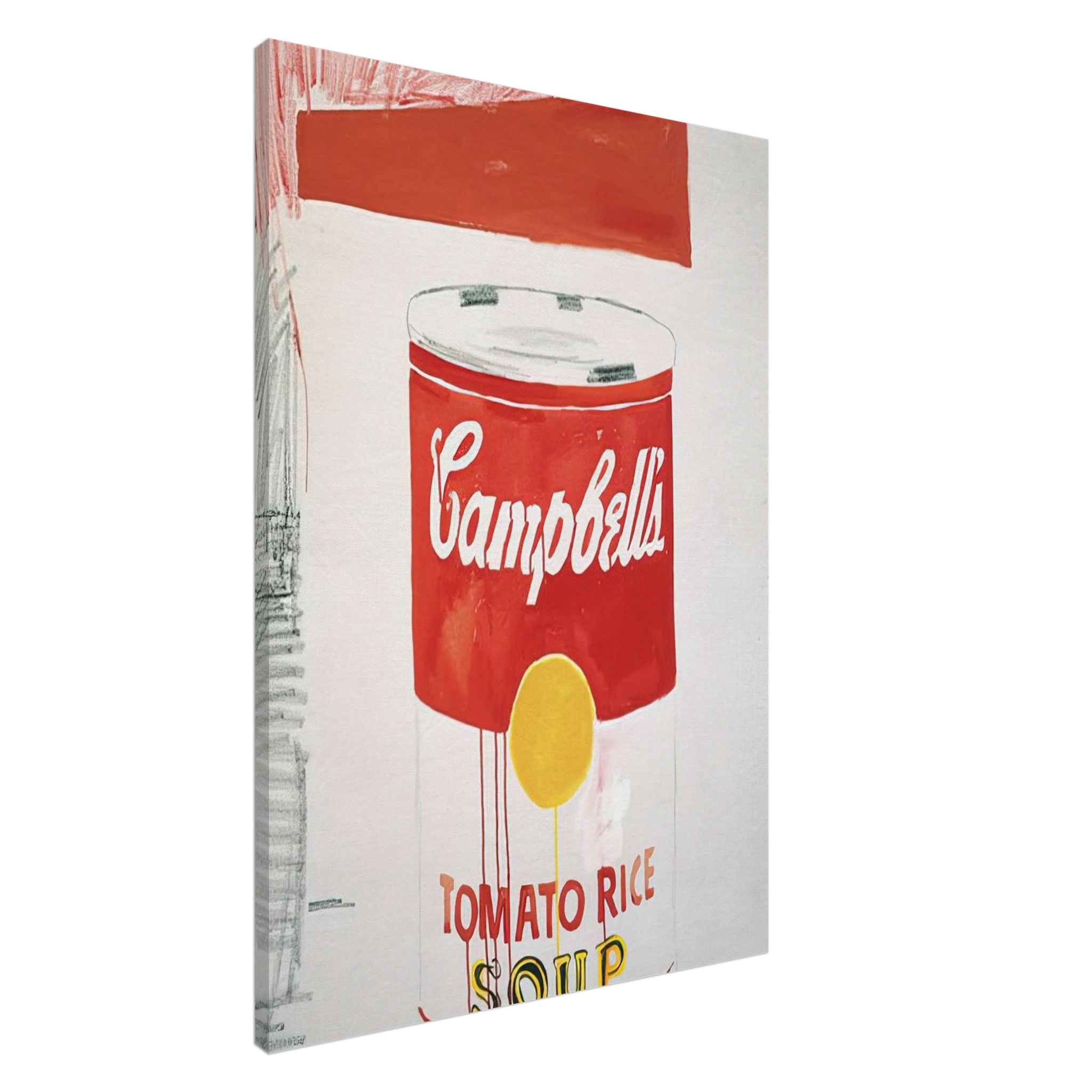 Campbell's Soup Can  Tomato Rice  Canvas | Andy Warhol Canvas | Andy Warhol Prints