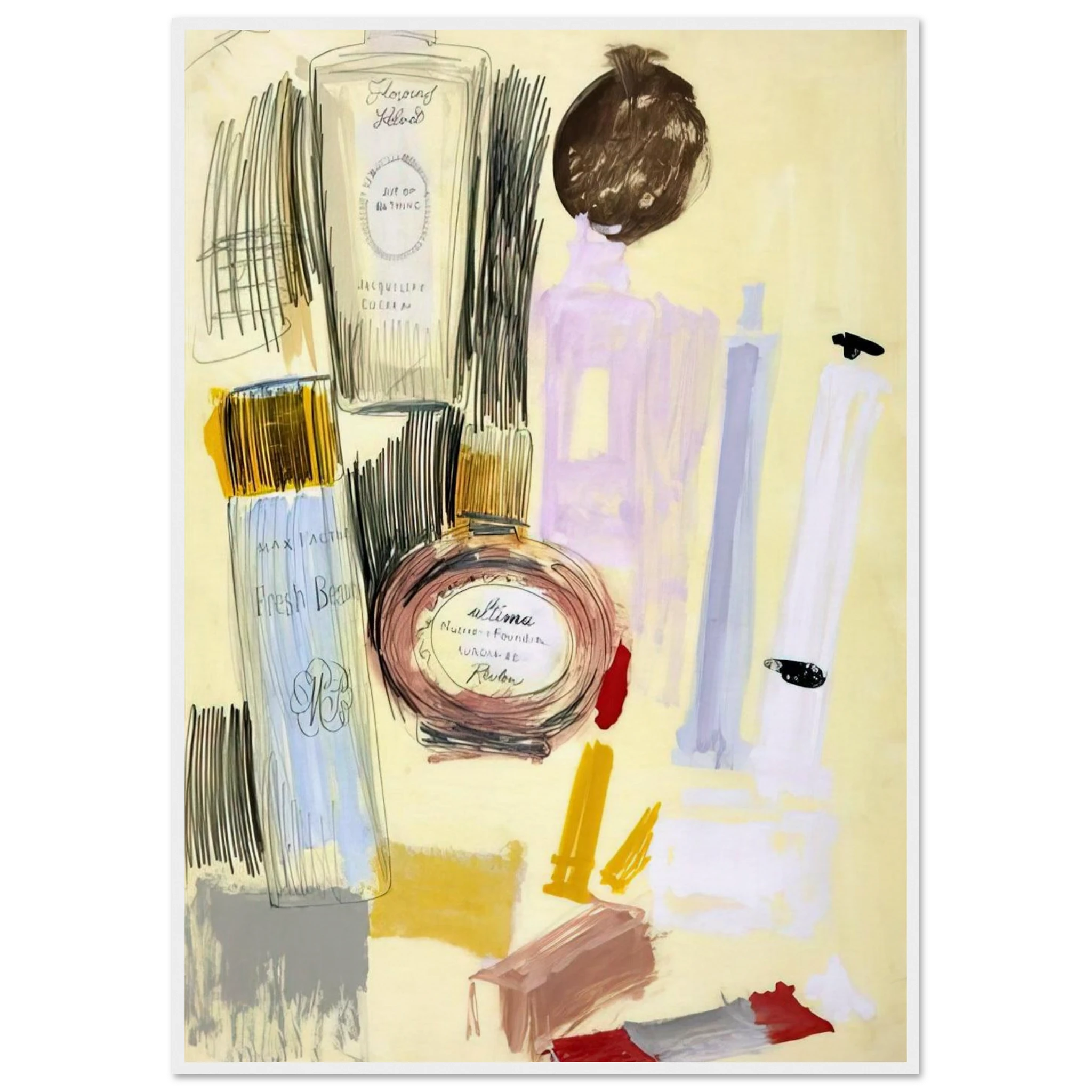 Untitled  Beauty Products  Framed Poster | Andy Warhol Framed Prints Wall Art | Andy Warhol Prints