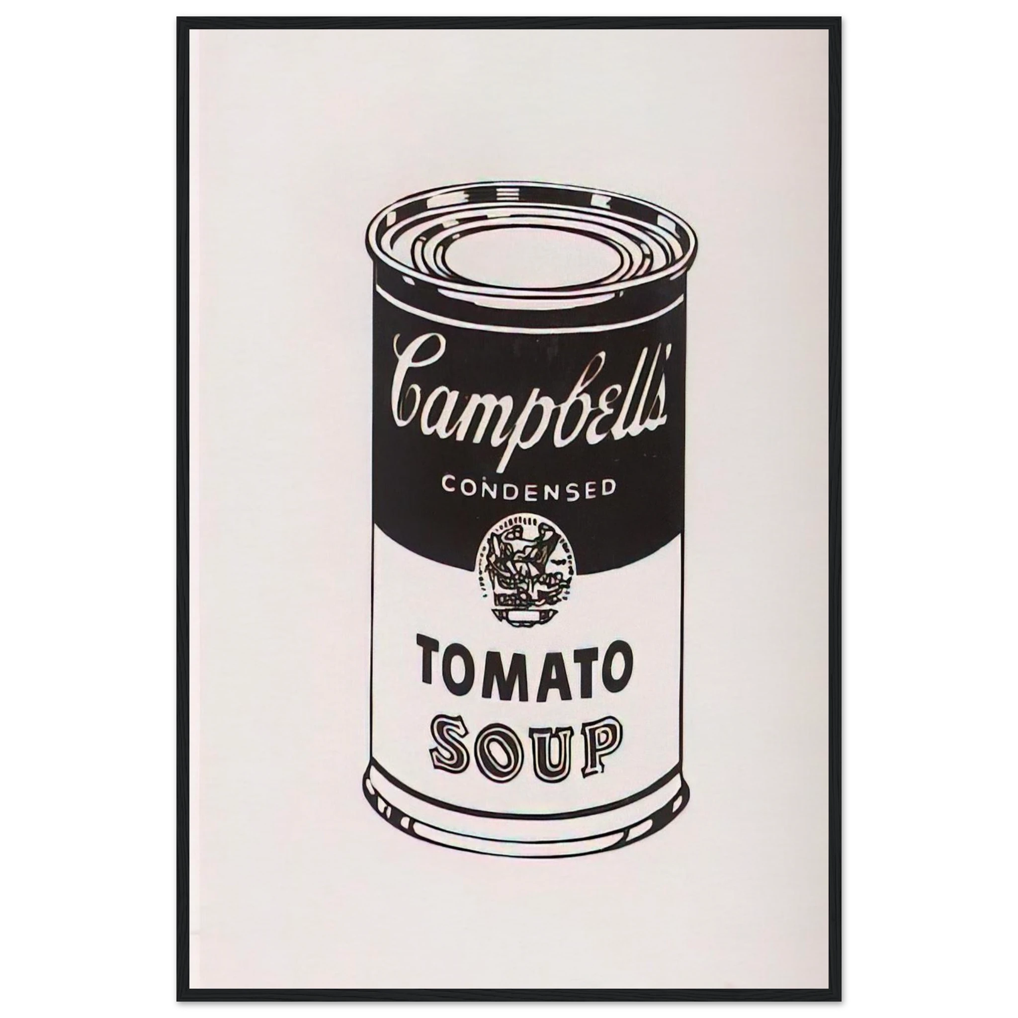 Campbell's Soup Can  Tomato -Retrospective Series Framed Poster | Andy Warhol Framed Prints Wall Art | Andy Warhol Prints