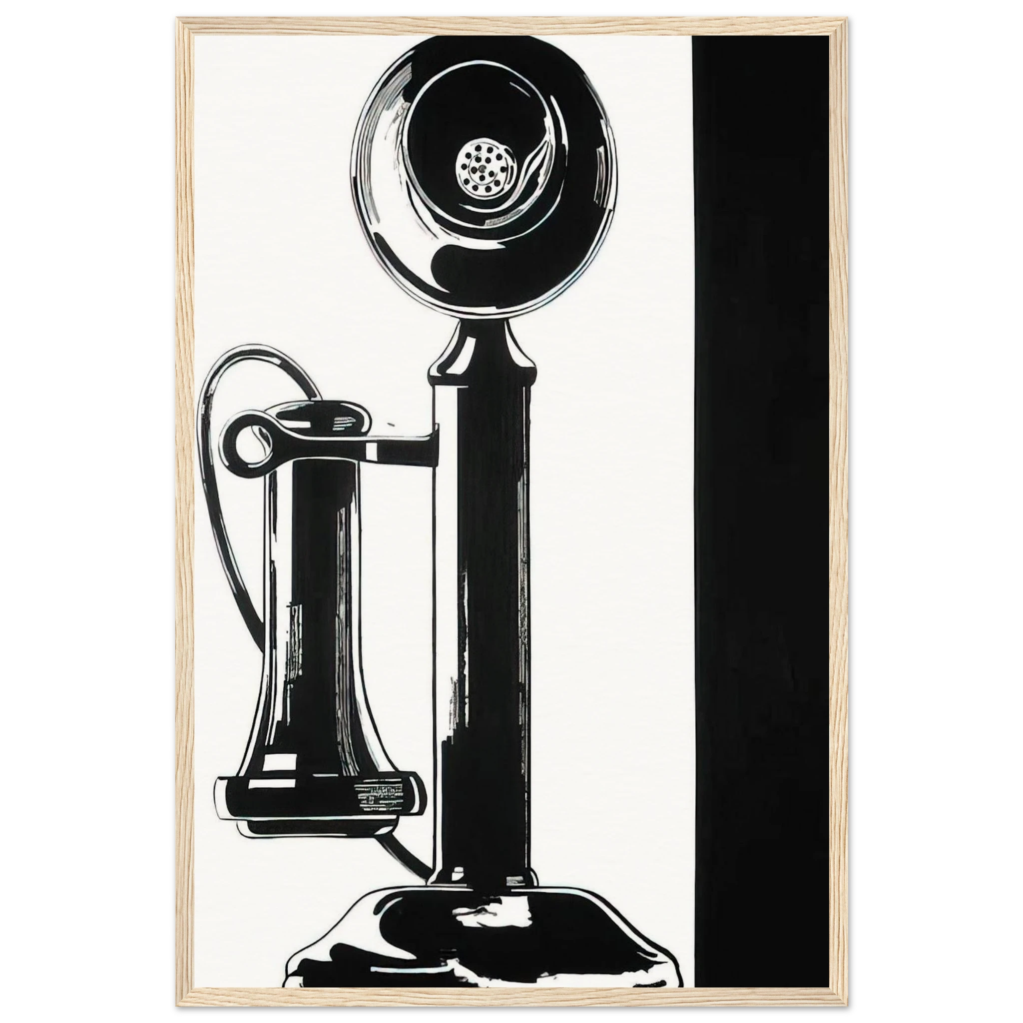 Telephone Framed Poster | Andy Warhol Framed Prints Wall Art | Andy Warhol Prints