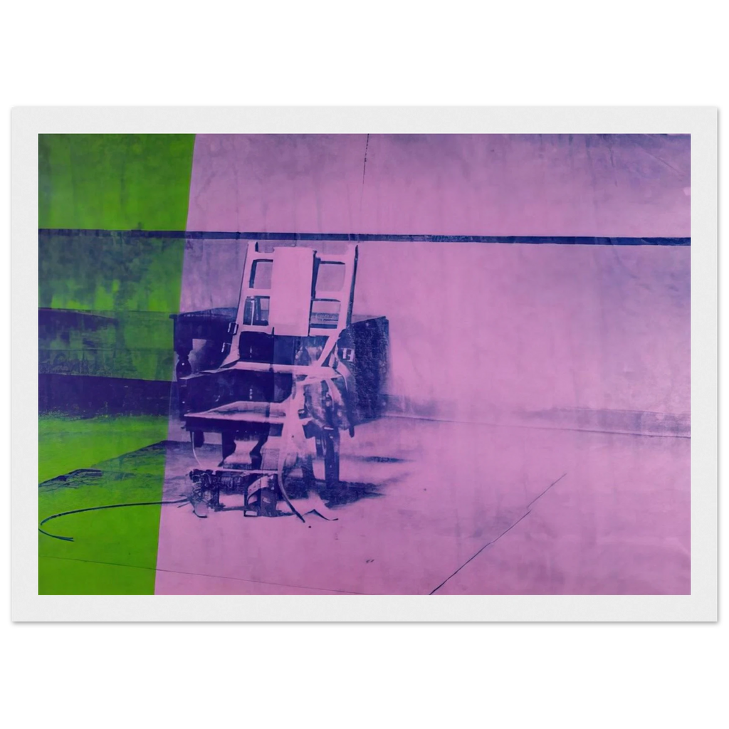 Big electric chair Framed Poster | Andy Warhol Framed Prints Wall Art | Andy Warhol Prints