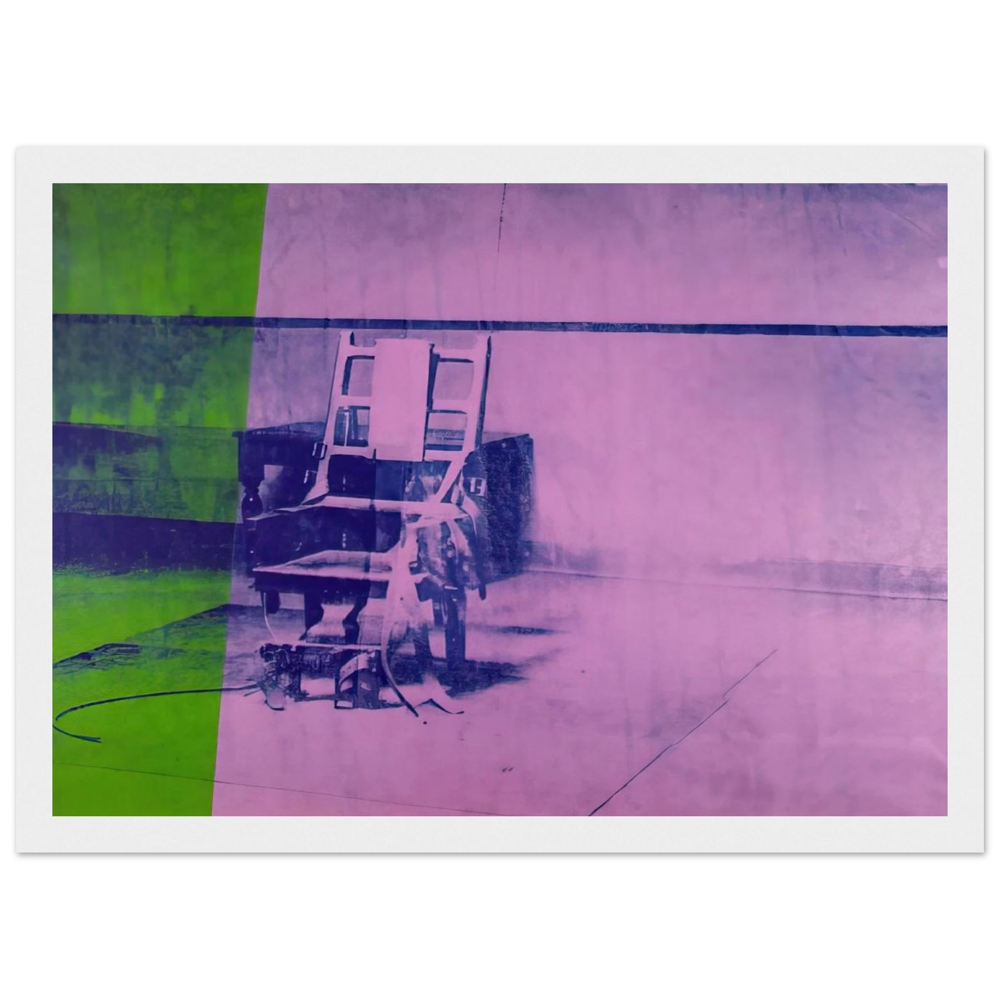 Big electric chair Framed Poster | Andy Warhol Framed Prints Wall Art | Andy Warhol Prints