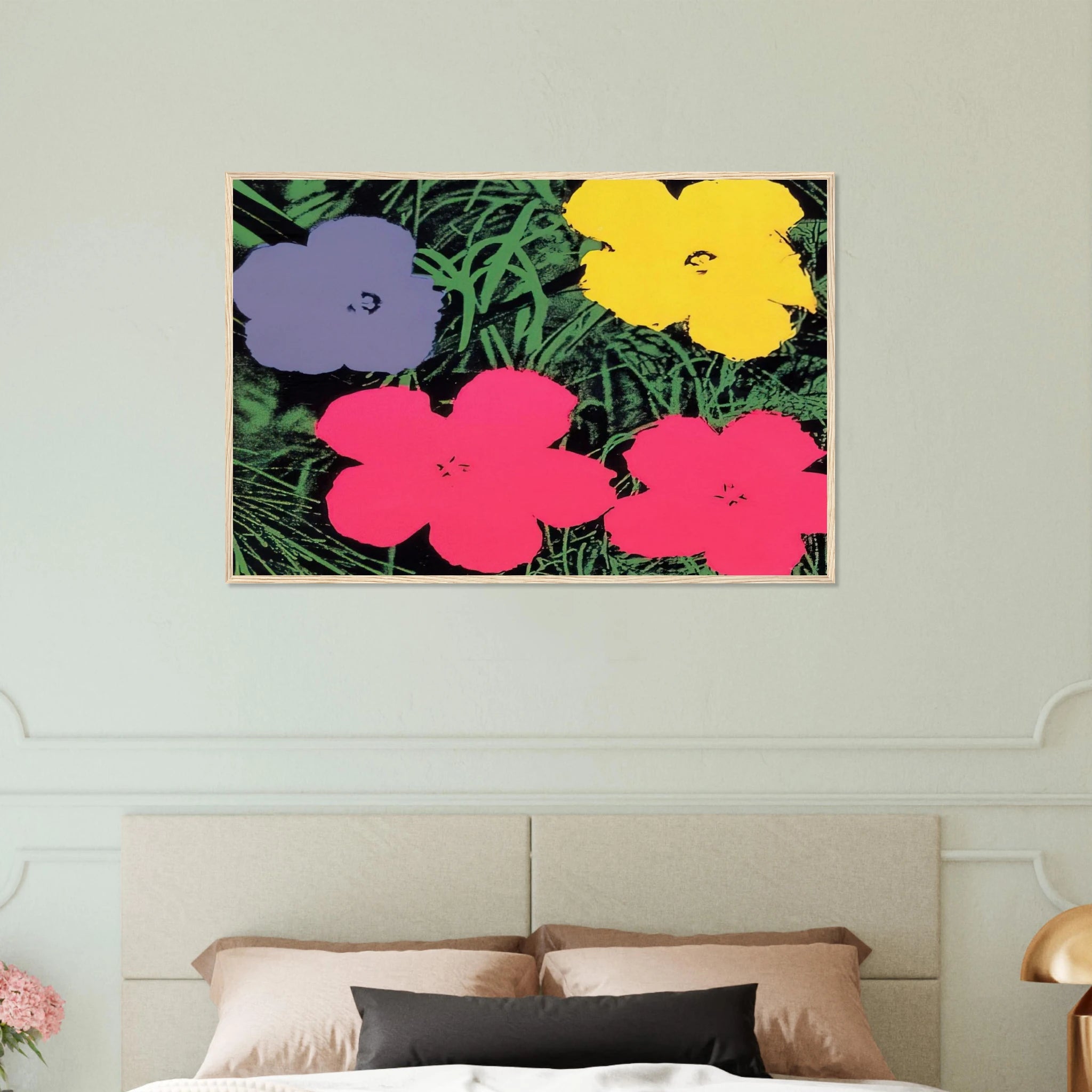 Flowers Framed Poster | Andy Warhol Framed Prints Wall Art | Andy Warhol Prints