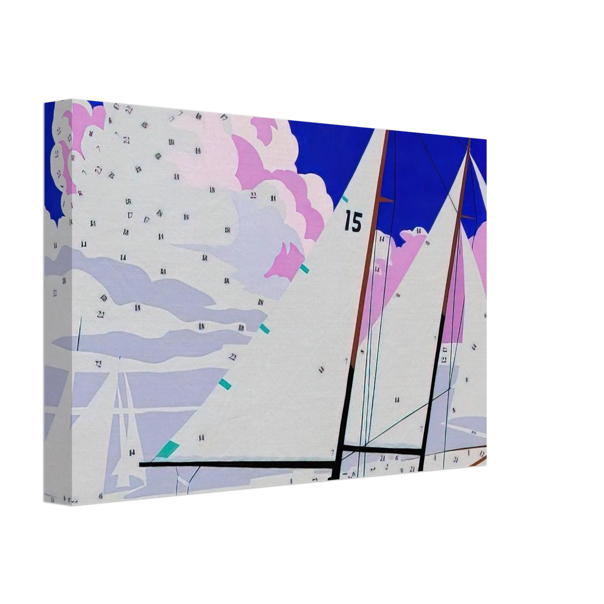 Do It Yourself  Sailboats  Canvas | Andy Warhol Canvas | Andy Warhol Prints