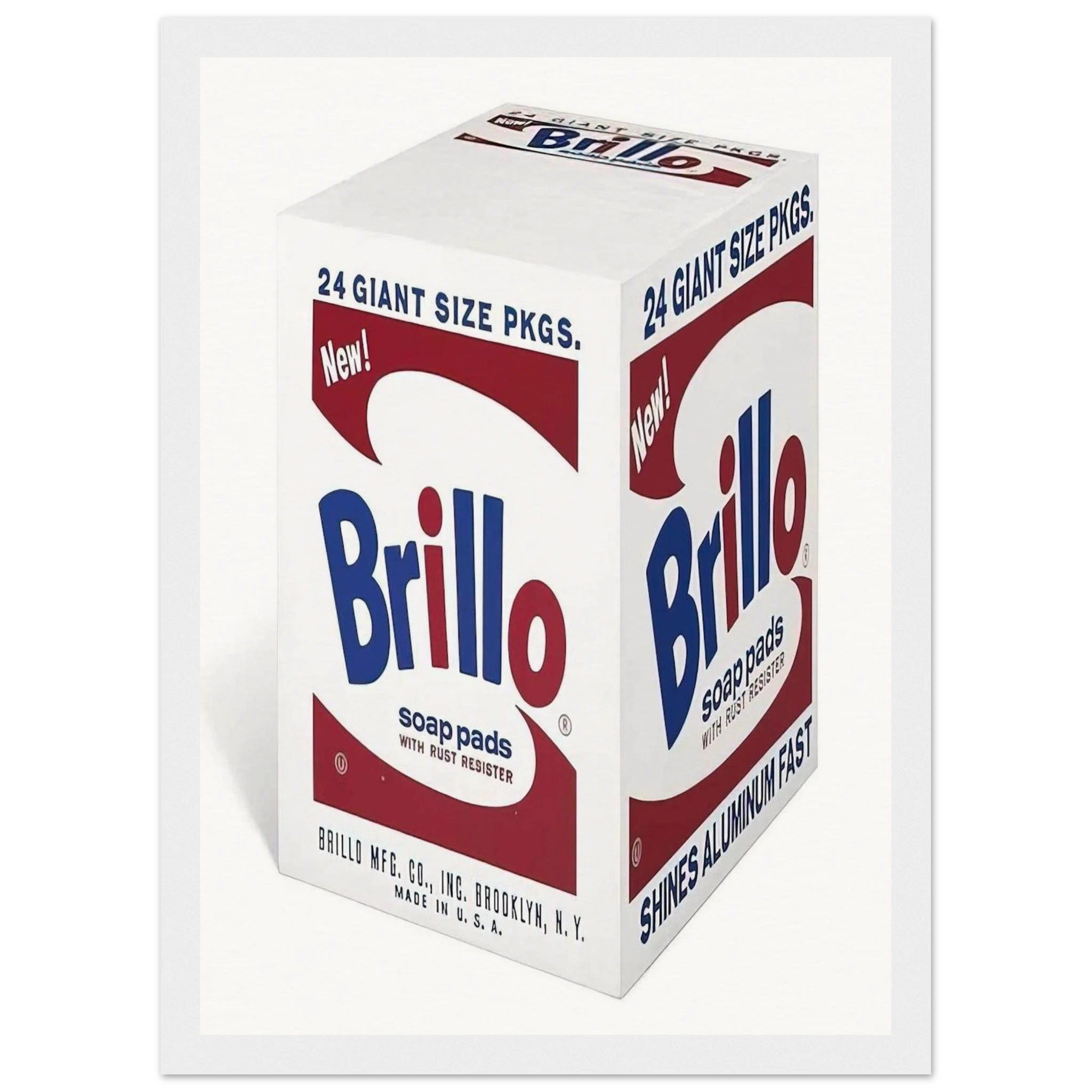 Brillo Soap Pads Framed Poster | Andy Warhol Framed Prints Wall Art | Andy Warhol Prints