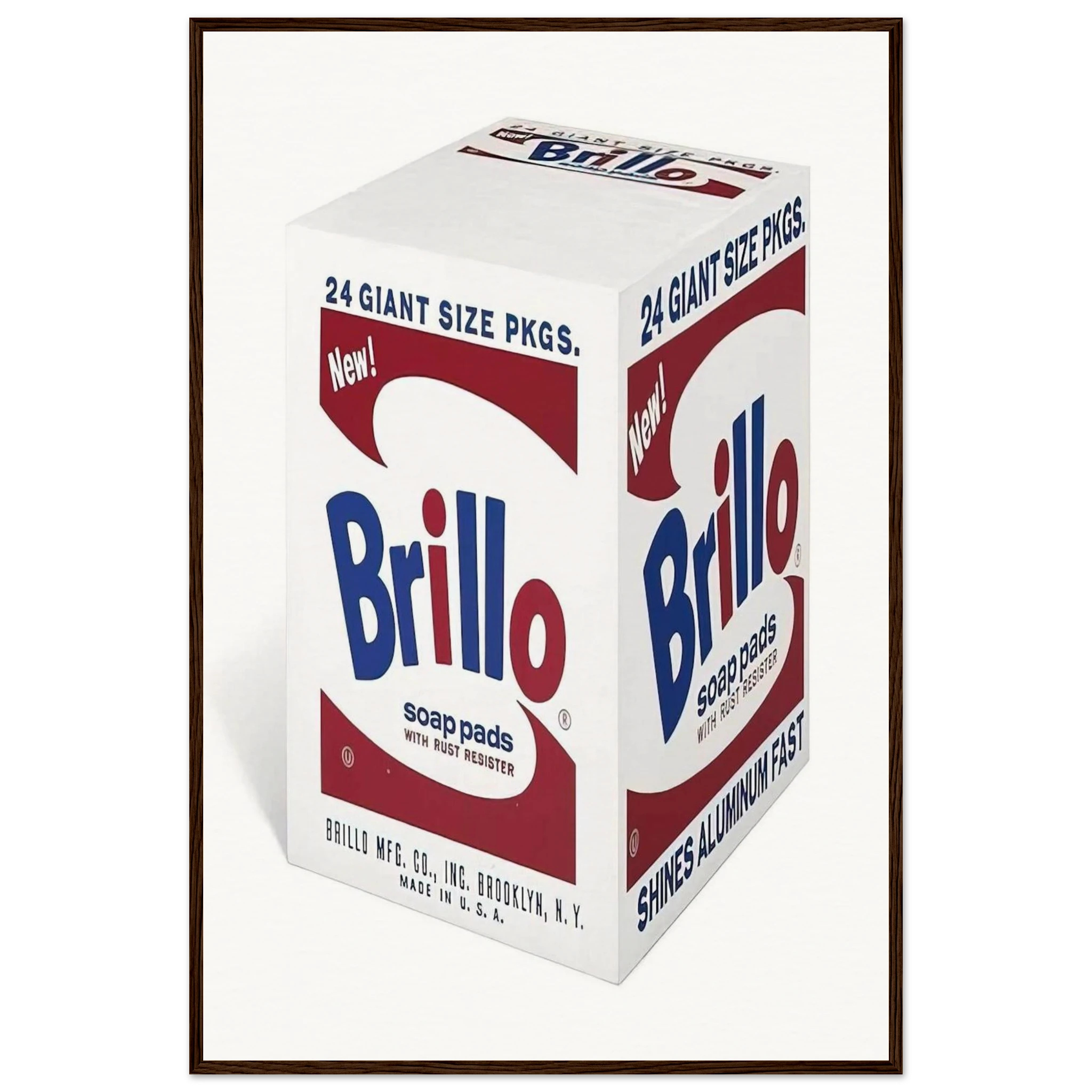 Brillo Soap Pads Framed Poster | Andy Warhol Framed Prints Wall Art | Andy Warhol Prints
