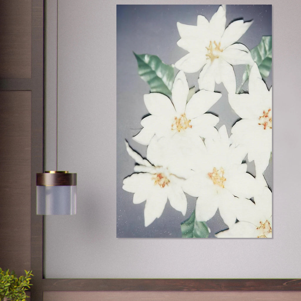 Christmas Poinsettias-White Poster | Andy Warhol Poster | Andy Warhol Prints