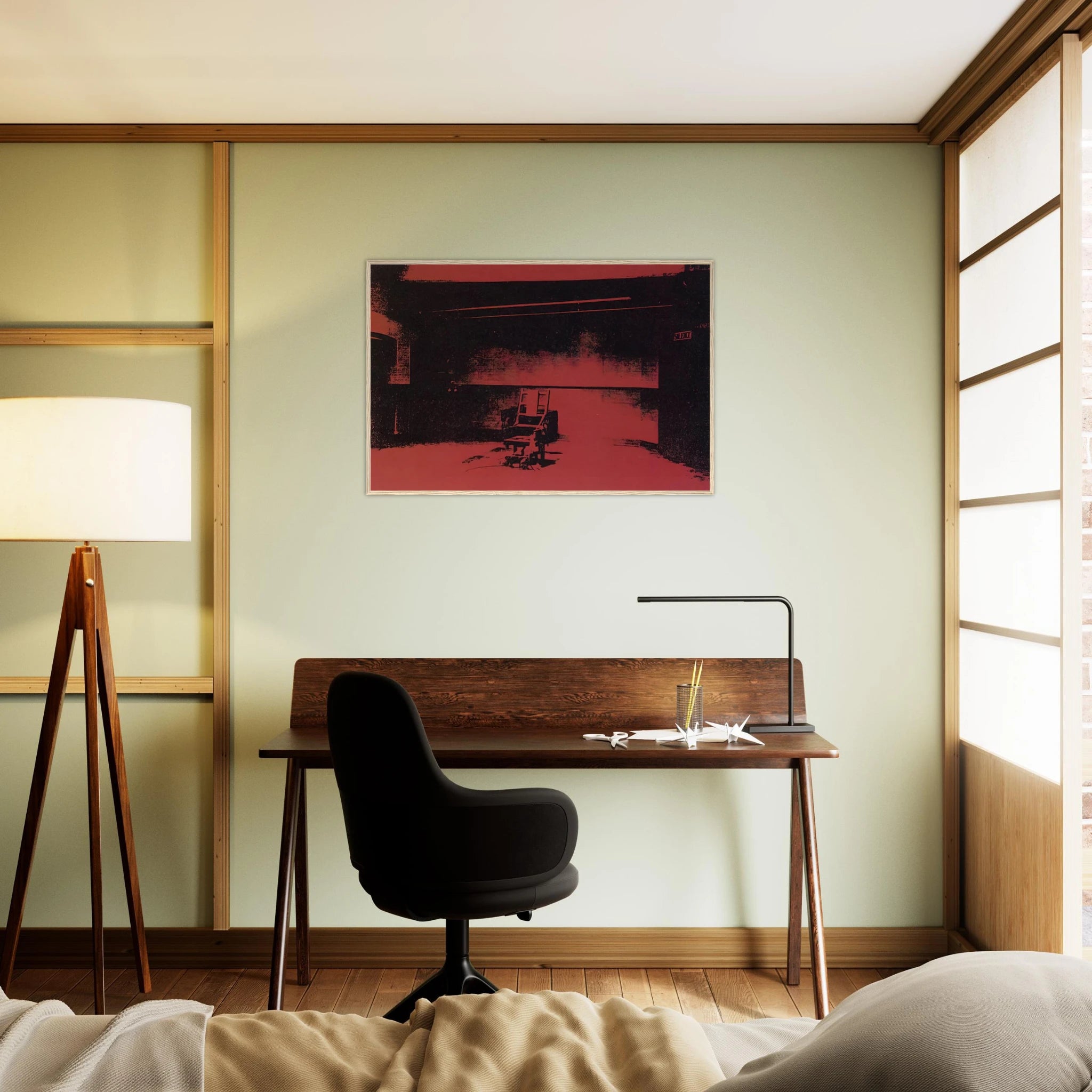 Early electric chair Framed Poster | Andy Warhol Framed Prints Wall Art | Andy Warhol Prints