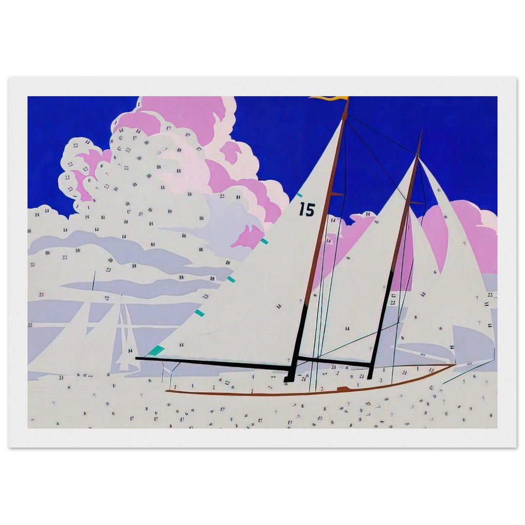 Do It Yourself  Sailboats  Framed Poster | Andy Warhol Framed Prints Wall Art | Andy Warhol Prints
