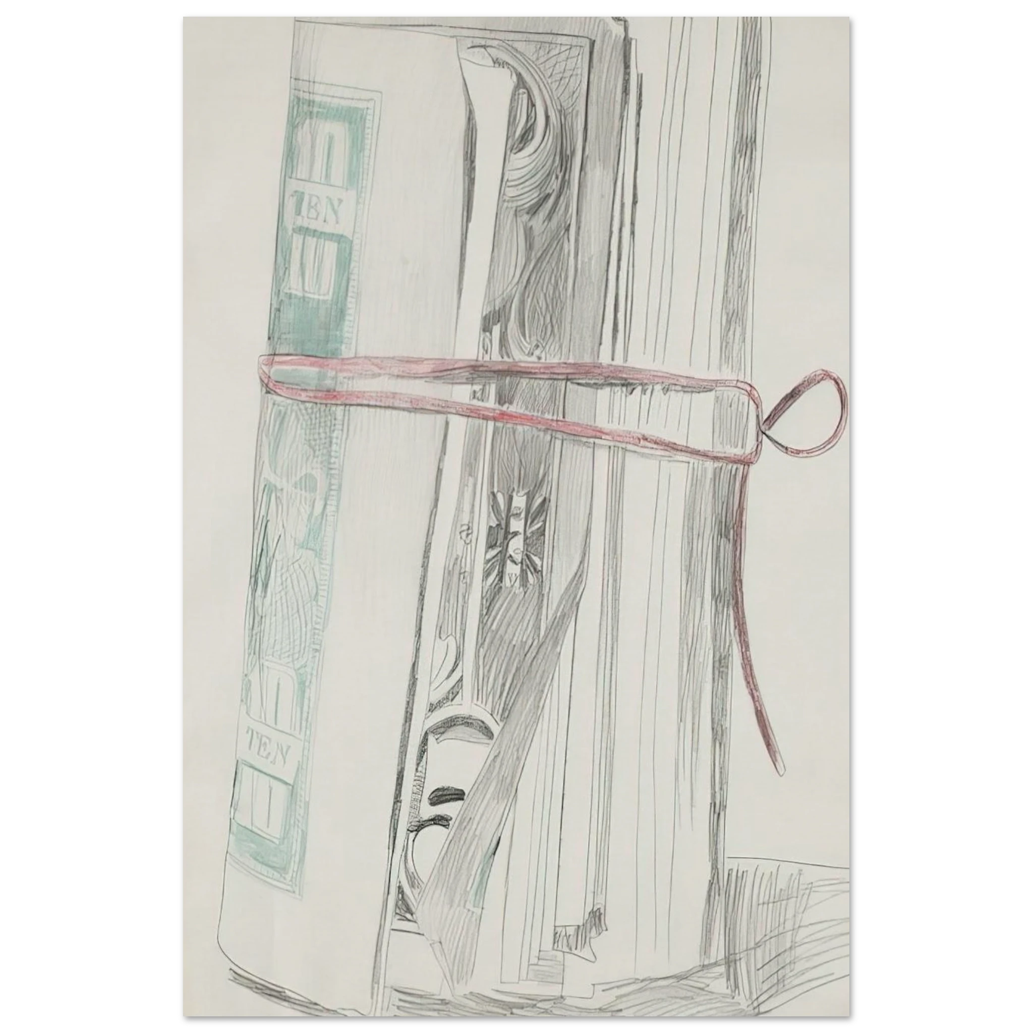 Roll of Bills Poster | Andy Warhol Poster | Andy Warhol Prints