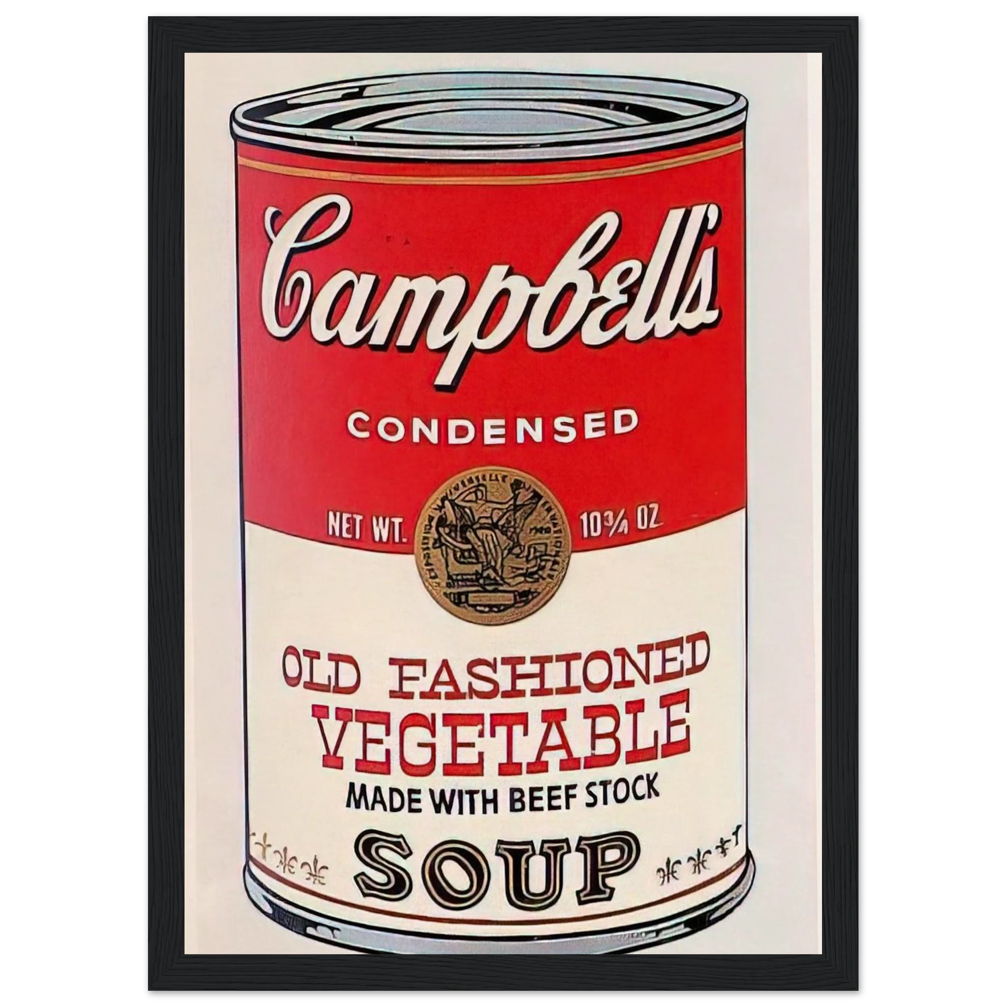 Campbell's Soup Can  Old Fashioned Vegetable  Framed Poster | Andy Warhol Framed Prints Wall Art | Andy Warhol Prints