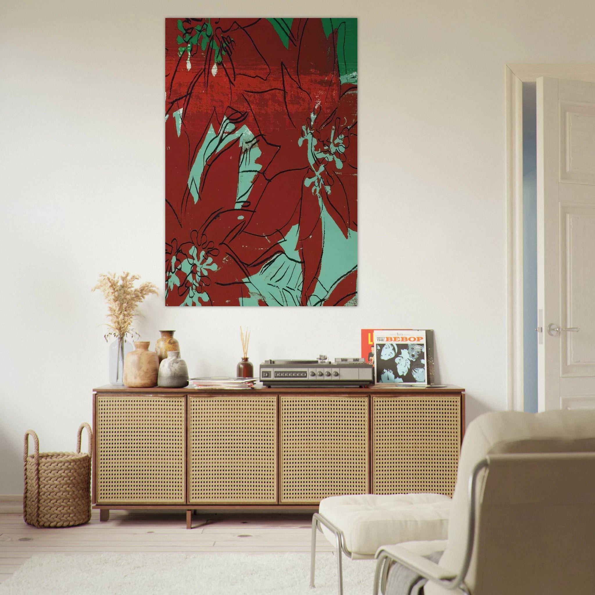 Poinsettias Poster | Andy Warhol Poster | Andy Warhol Prints