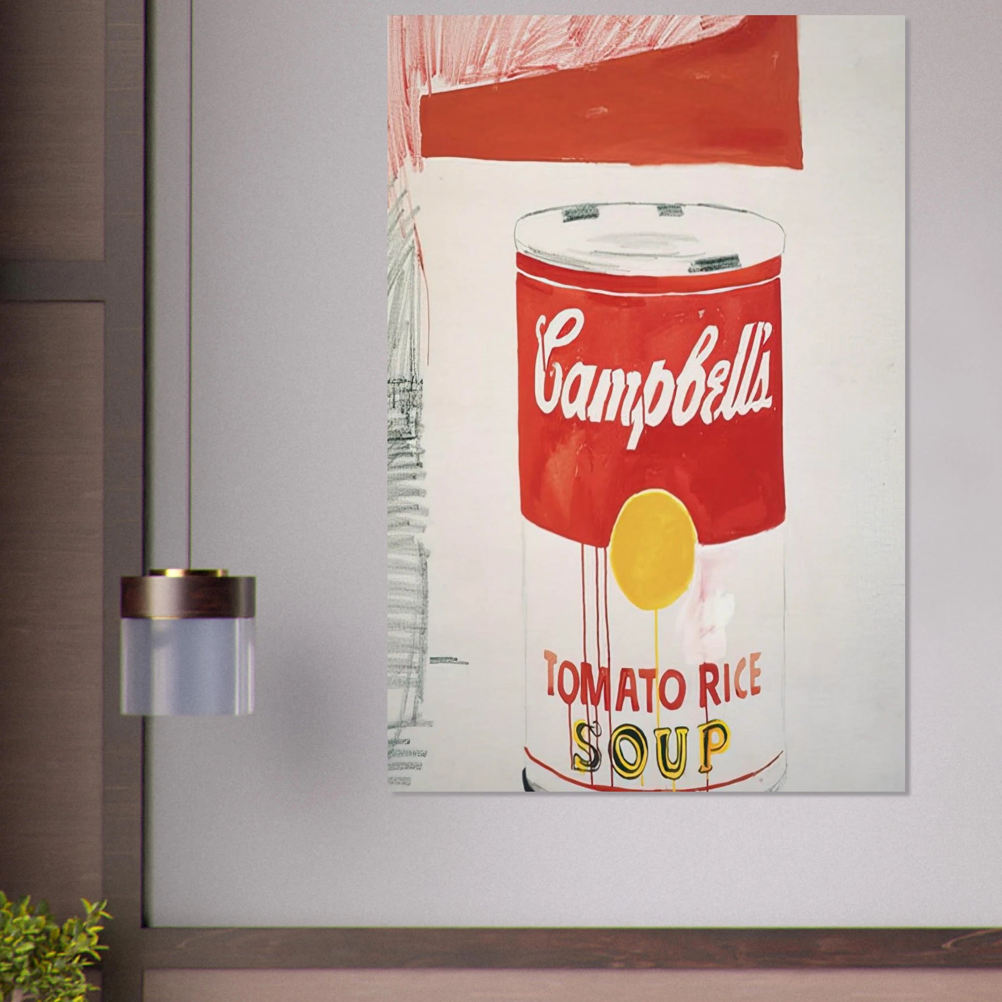 Campbell's Soup Can  Tomato Rice  Poster | Andy Warhol Poster | Andy Warhol Prints