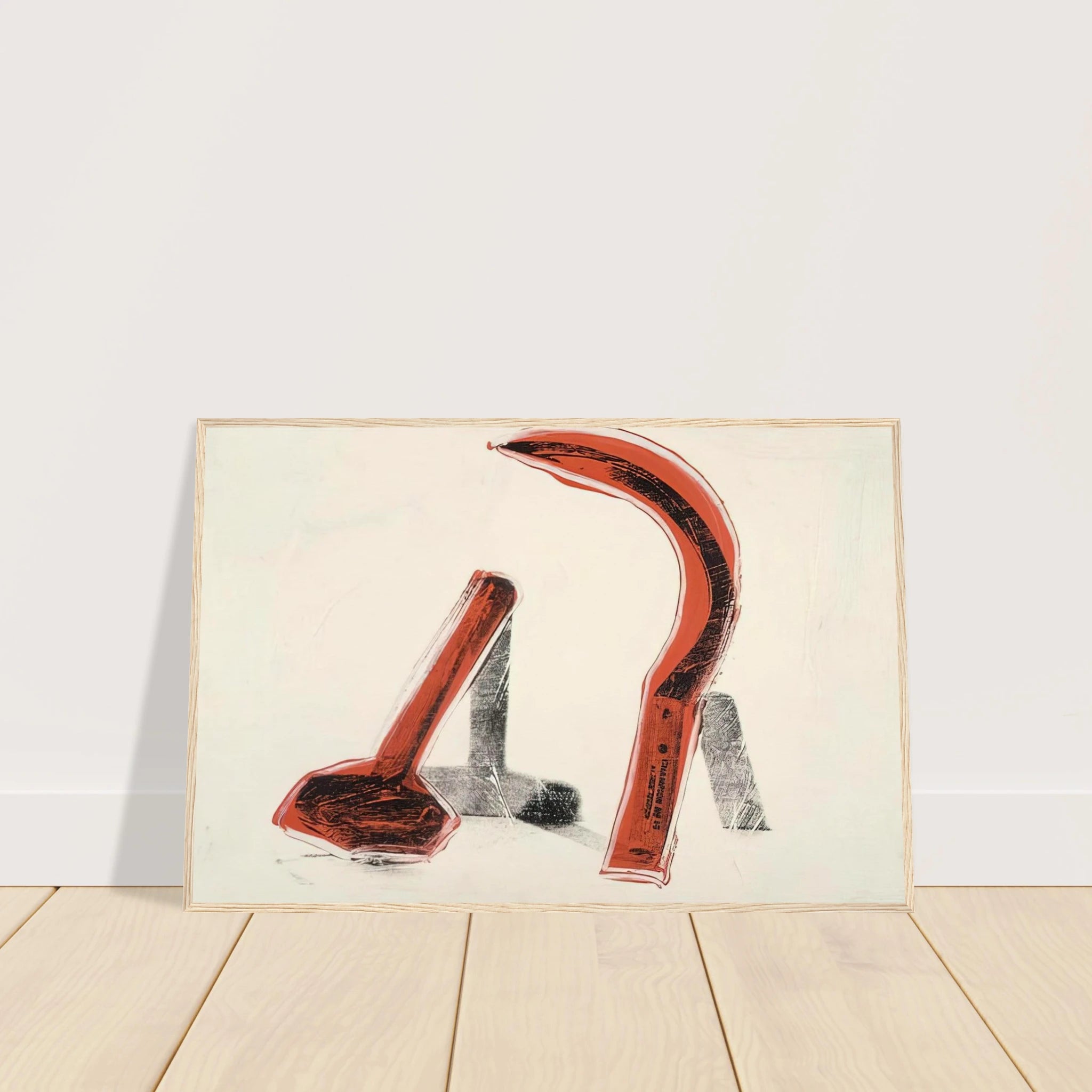 Hammer and Sickle Framed Poster | Andy Warhol Framed Prints Wall Art | Andy Warhol Prints