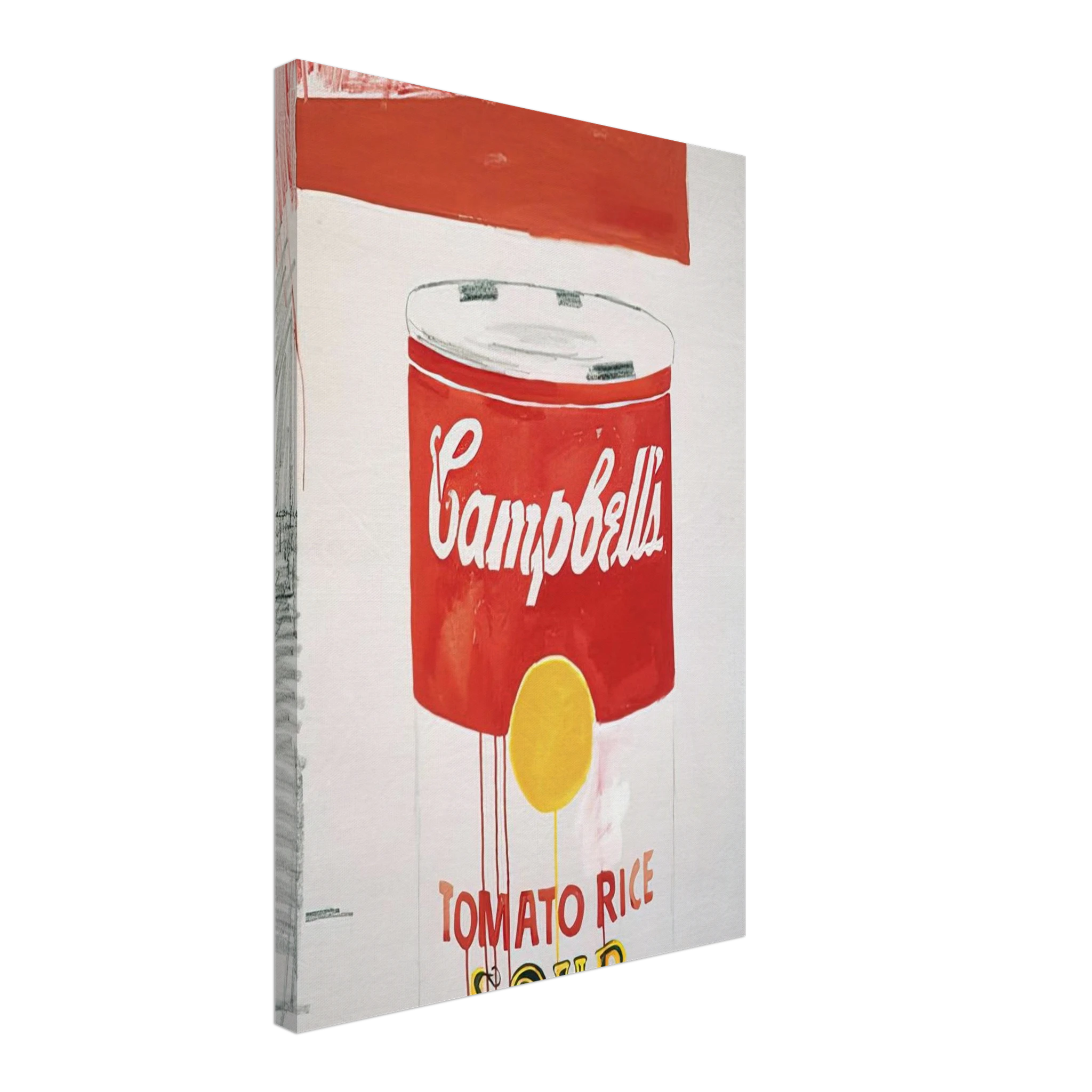 Campbell's Soup Can  Tomato Rice  Canvas | Andy Warhol Canvas | Andy Warhol Prints