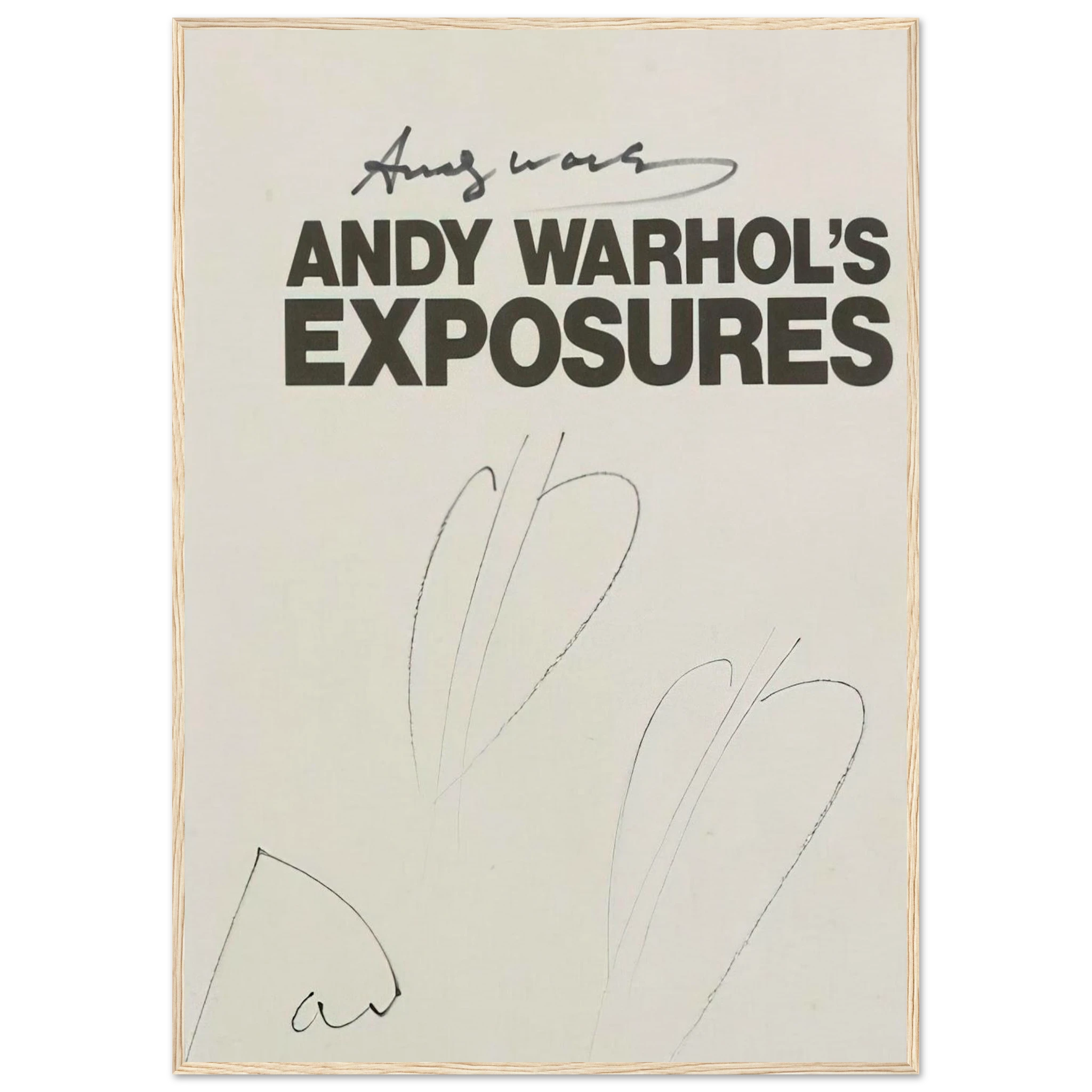 Butterfly Hearths  Andy Warhol's Exposures  Framed Poster | Andy Warhol Framed Prints Wall Art | Andy Warhol Prints