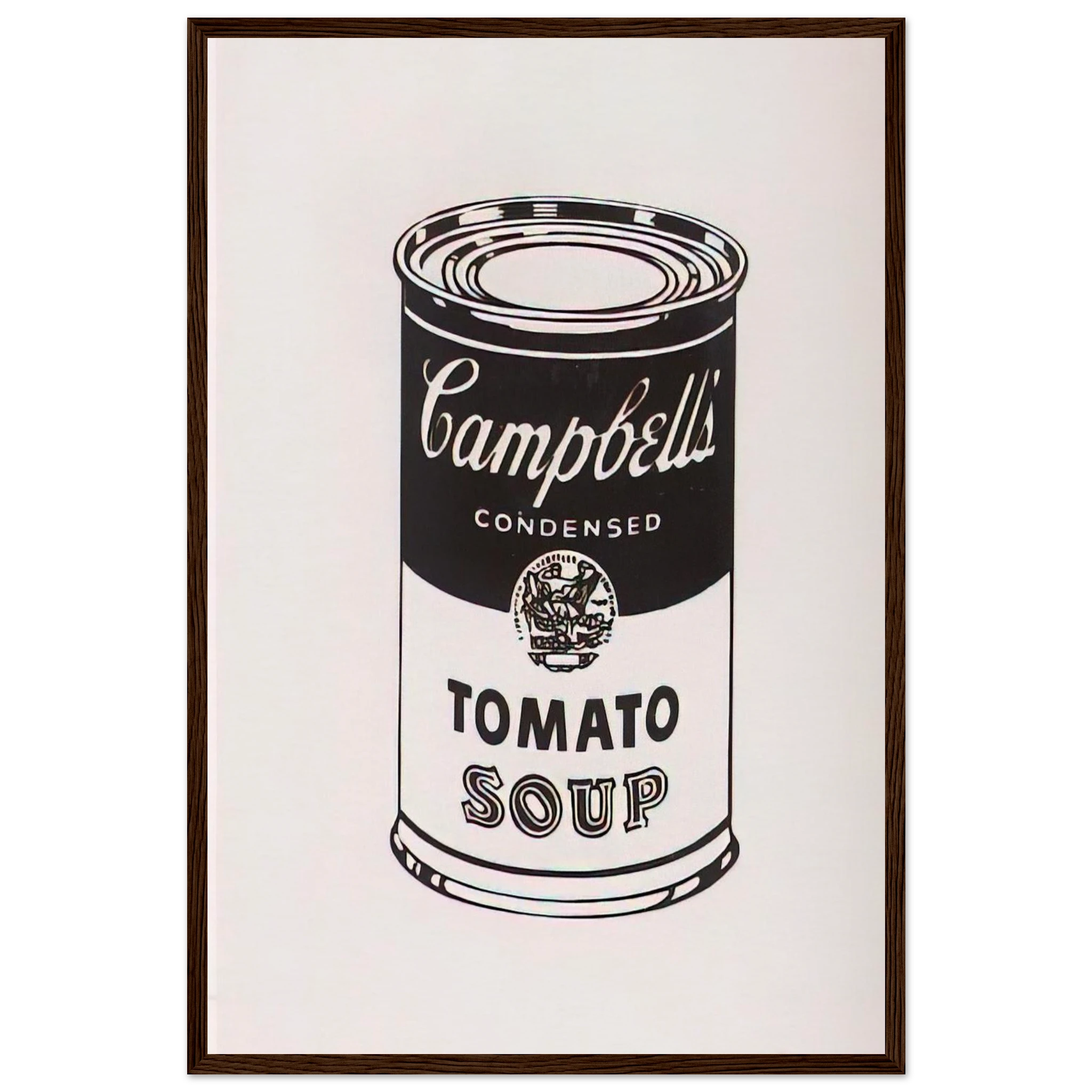 Campbell's Soup Can  Tomato -Retrospective Series Framed Poster | Andy Warhol Framed Prints Wall Art | Andy Warhol Prints