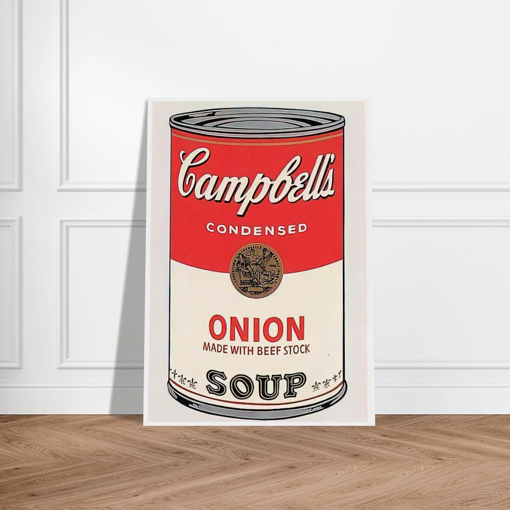Campbell's Soup Can  onion  Framed Poster | Andy Warhol Framed Prints Wall Art | Andy Warhol Prints