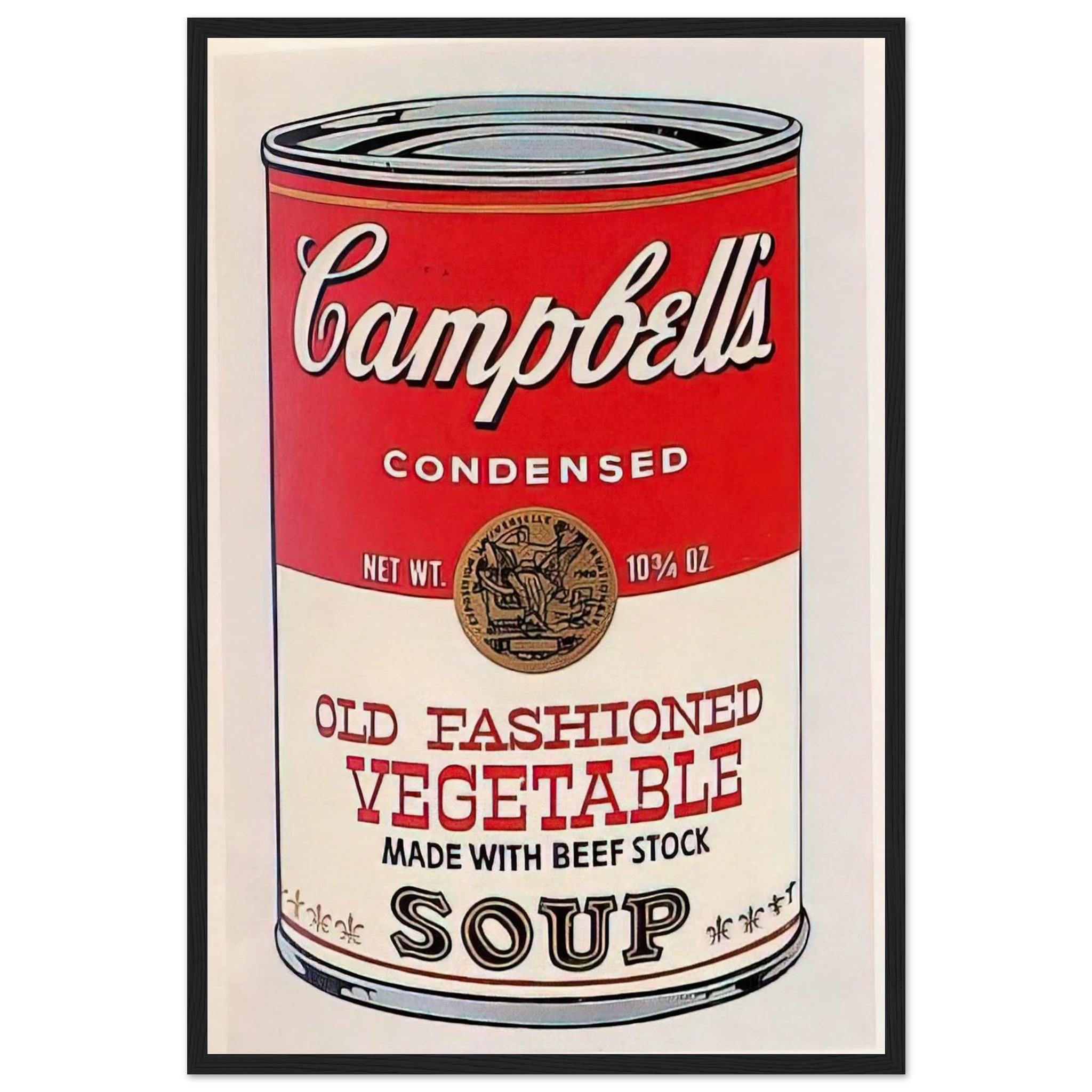 Campbell's Soup Can  Old Fashioned Vegetable  Framed Poster | Andy Warhol Framed Prints Wall Art | Andy Warhol Prints