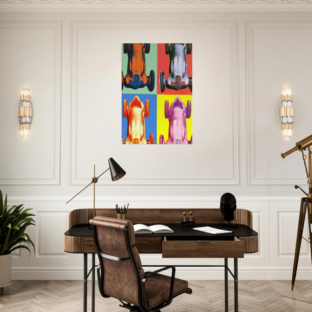 Benz Racing Car Canvas | Andy Warhol Canvas | Andy Warhol Prints