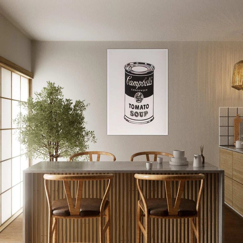 Campbell's Soup Can  Tomato -Retrospective Series Framed Poster | Andy Warhol Framed Prints Wall Art | Andy Warhol Prints
