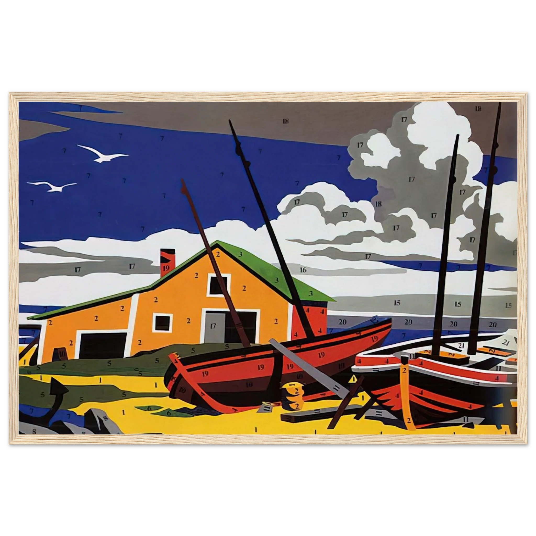 Do It Yourself  Seascape  Framed Poster | Andy Warhol Framed Prints Wall Art | Andy Warhol Prints