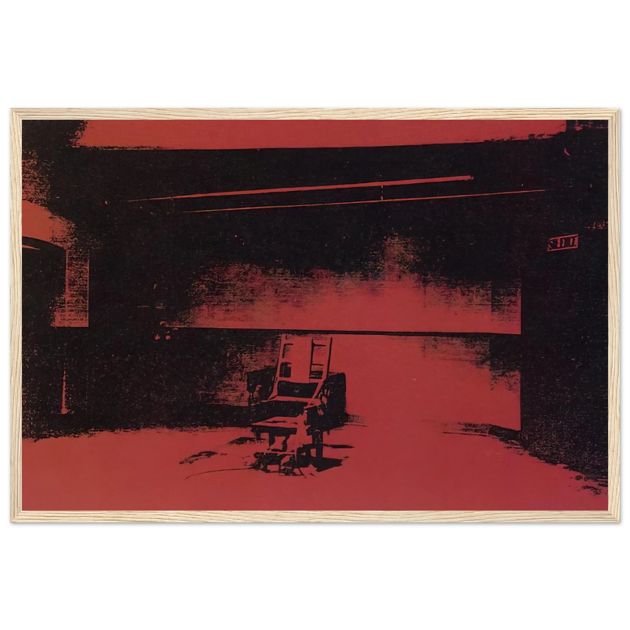 Early electric chair Framed Poster | Andy Warhol Framed Prints Wall Art | Andy Warhol Prints