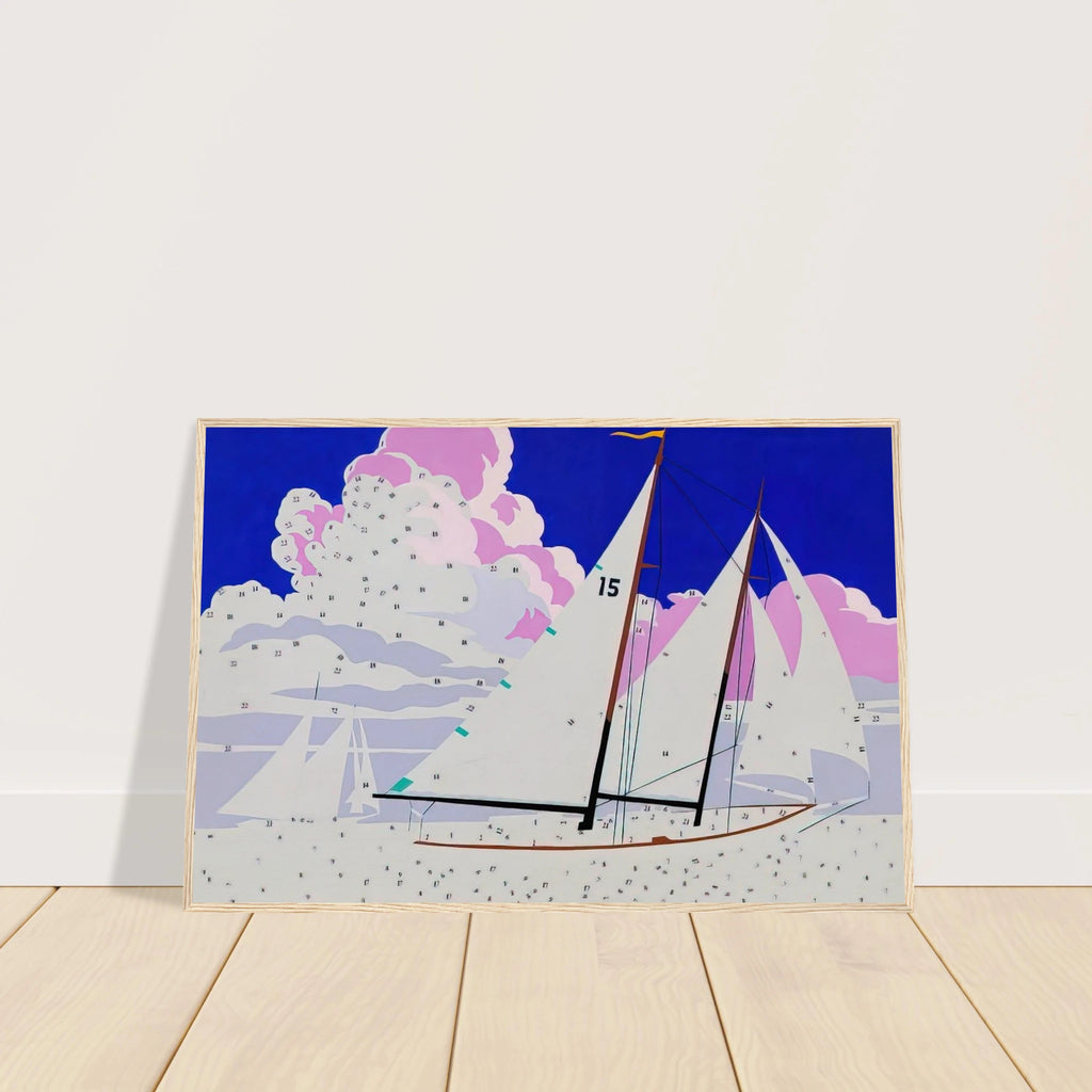 Do It Yourself  Sailboats  Framed Poster | Andy Warhol Framed Prints Wall Art | Andy Warhol Prints