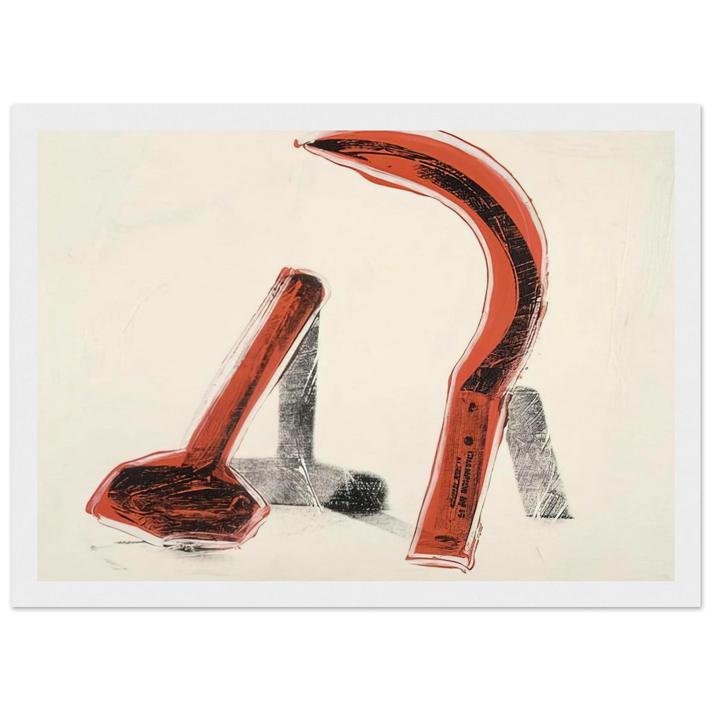 Hammer and Sickle Framed Poster | Andy Warhol Framed Prints Wall Art | Andy Warhol Prints