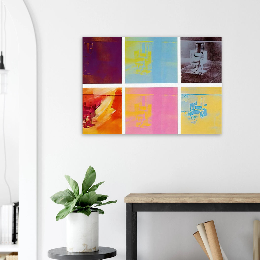 Electric Chair Canvas | Andy Warhol Canvas | Andy Warhol Prints
