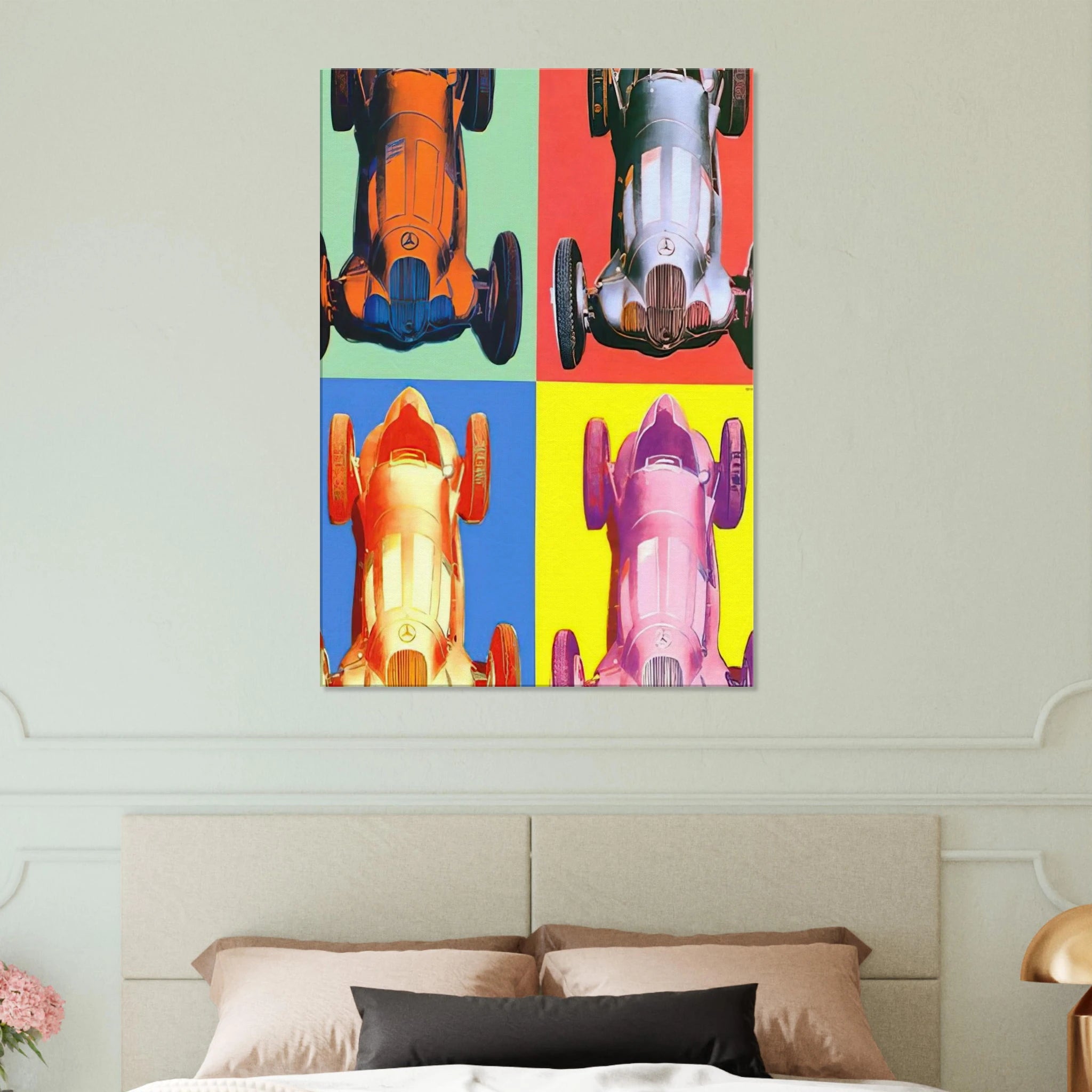 Benz Racing Car Canvas | Andy Warhol Canvas | Andy Warhol Prints