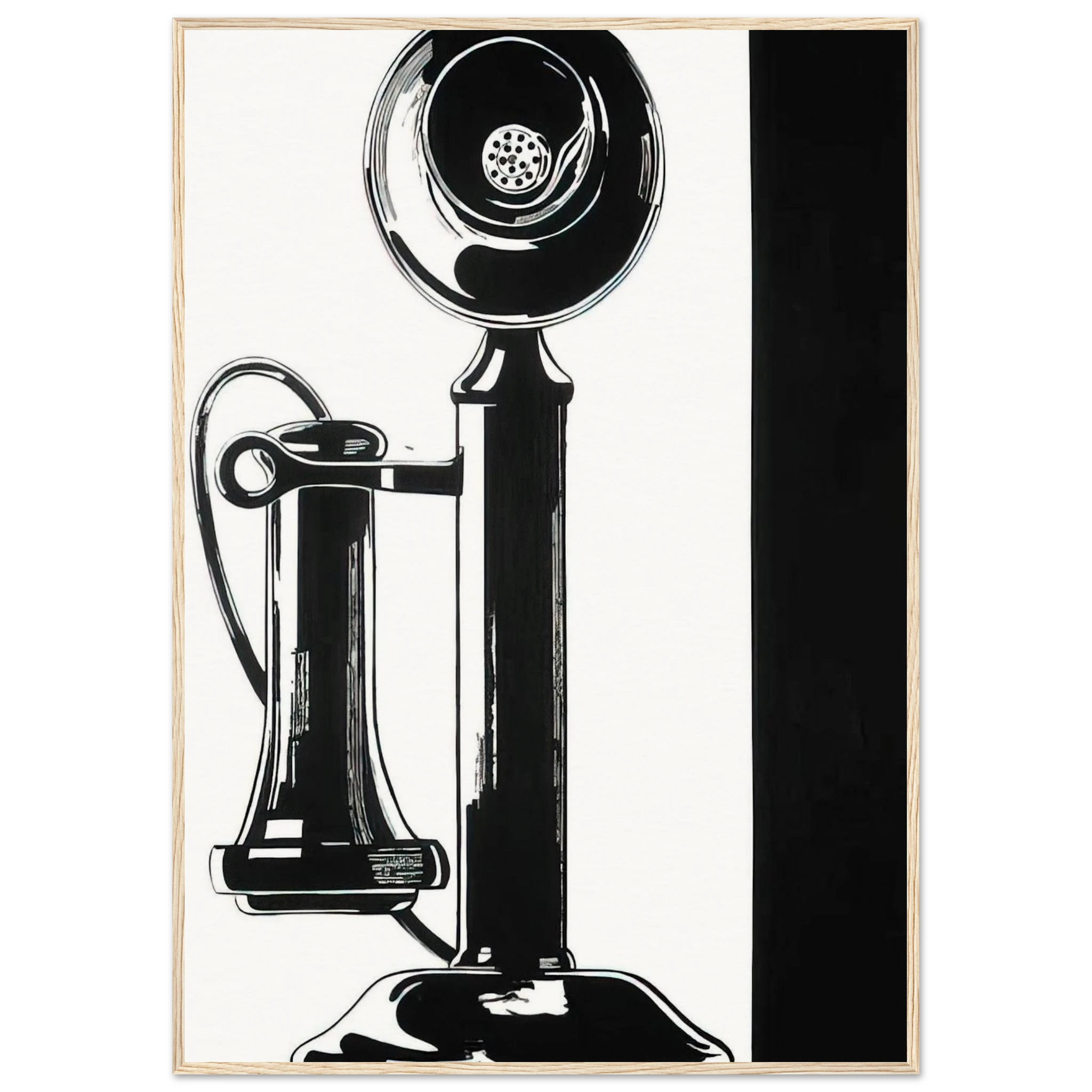 Telephone Framed Poster | Andy Warhol Framed Prints Wall Art | Andy Warhol Prints