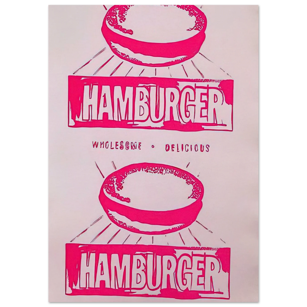 Double Hamburger Poster | Andy Warhol Poster | Andy Warhol Prints