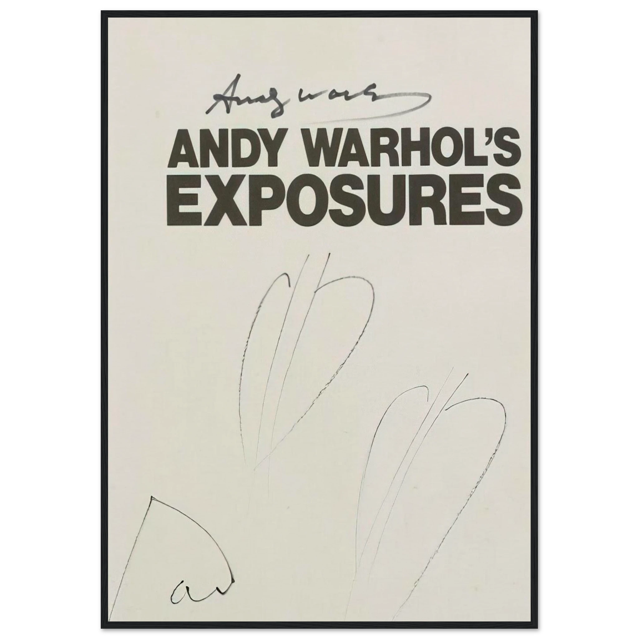 Butterfly Hearths  Andy Warhol's Exposures  Framed Poster | Andy Warhol Framed Prints Wall Art | Andy Warhol Prints