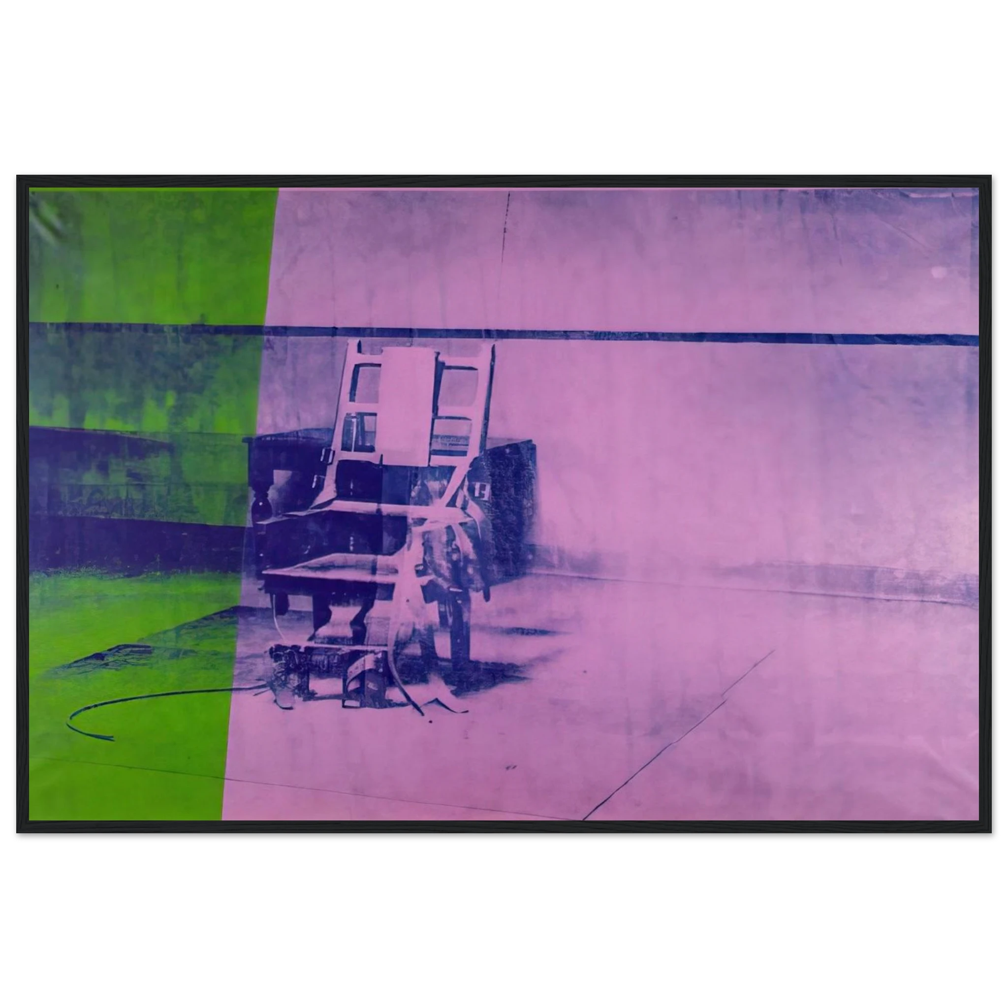 Big electric chair Framed Poster | Andy Warhol Framed Prints Wall Art | Andy Warhol Prints