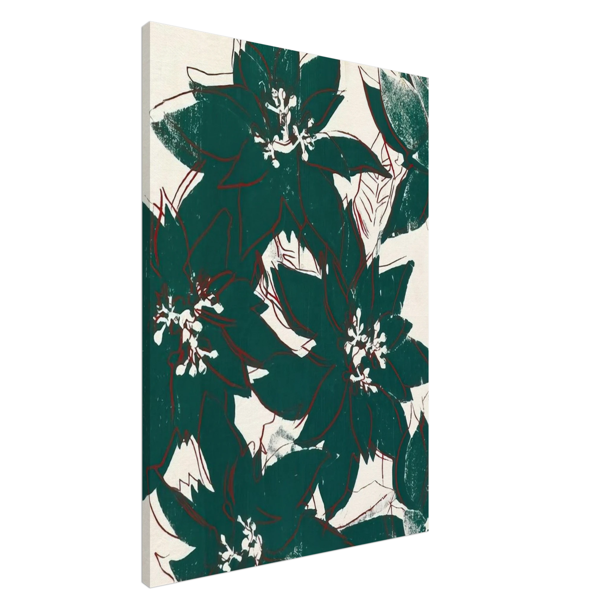 Poinsetta Canvas | Andy Warhol Canvas | Andy Warhol Prints
