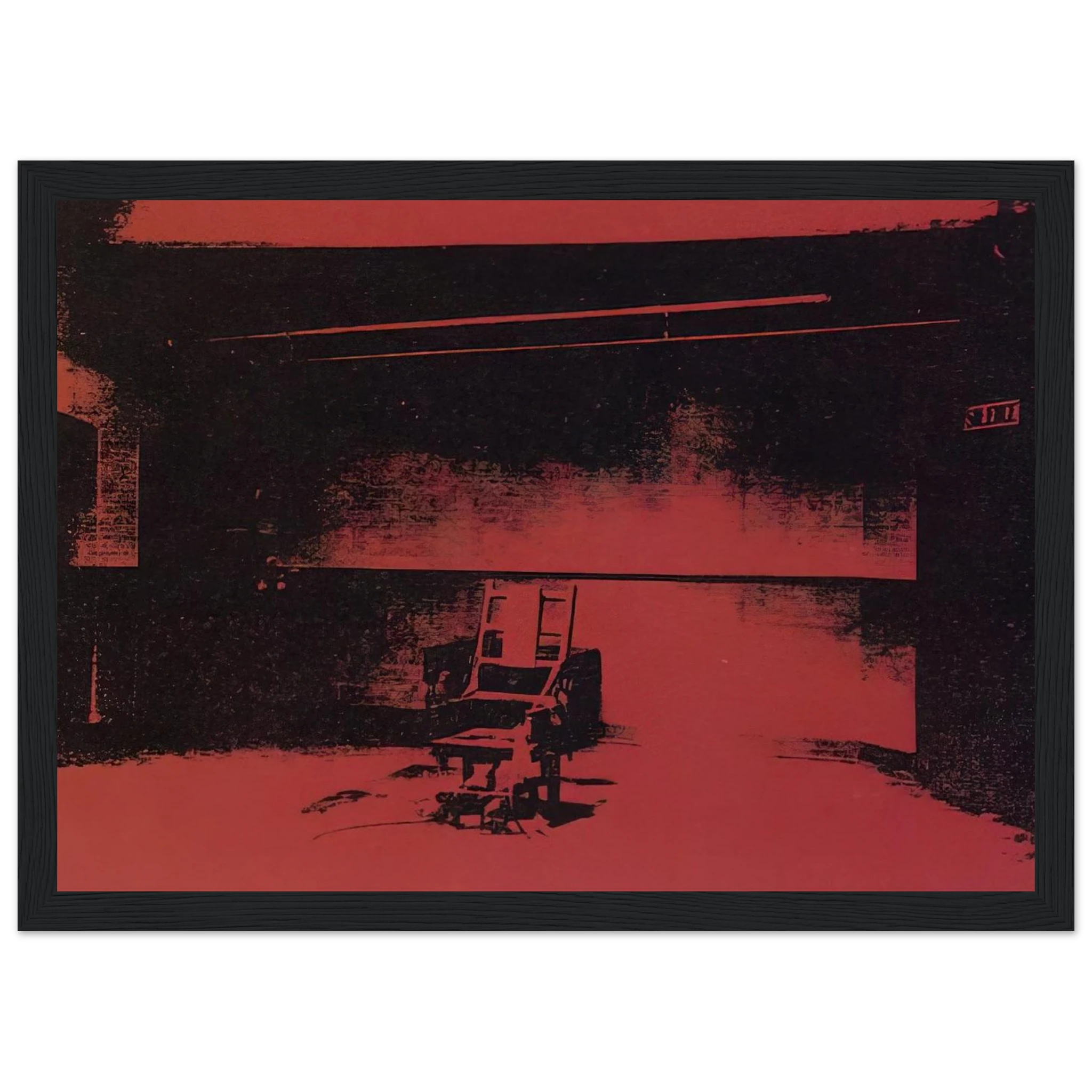 Early electric chair Framed Poster | Andy Warhol Framed Prints Wall Art | Andy Warhol Prints