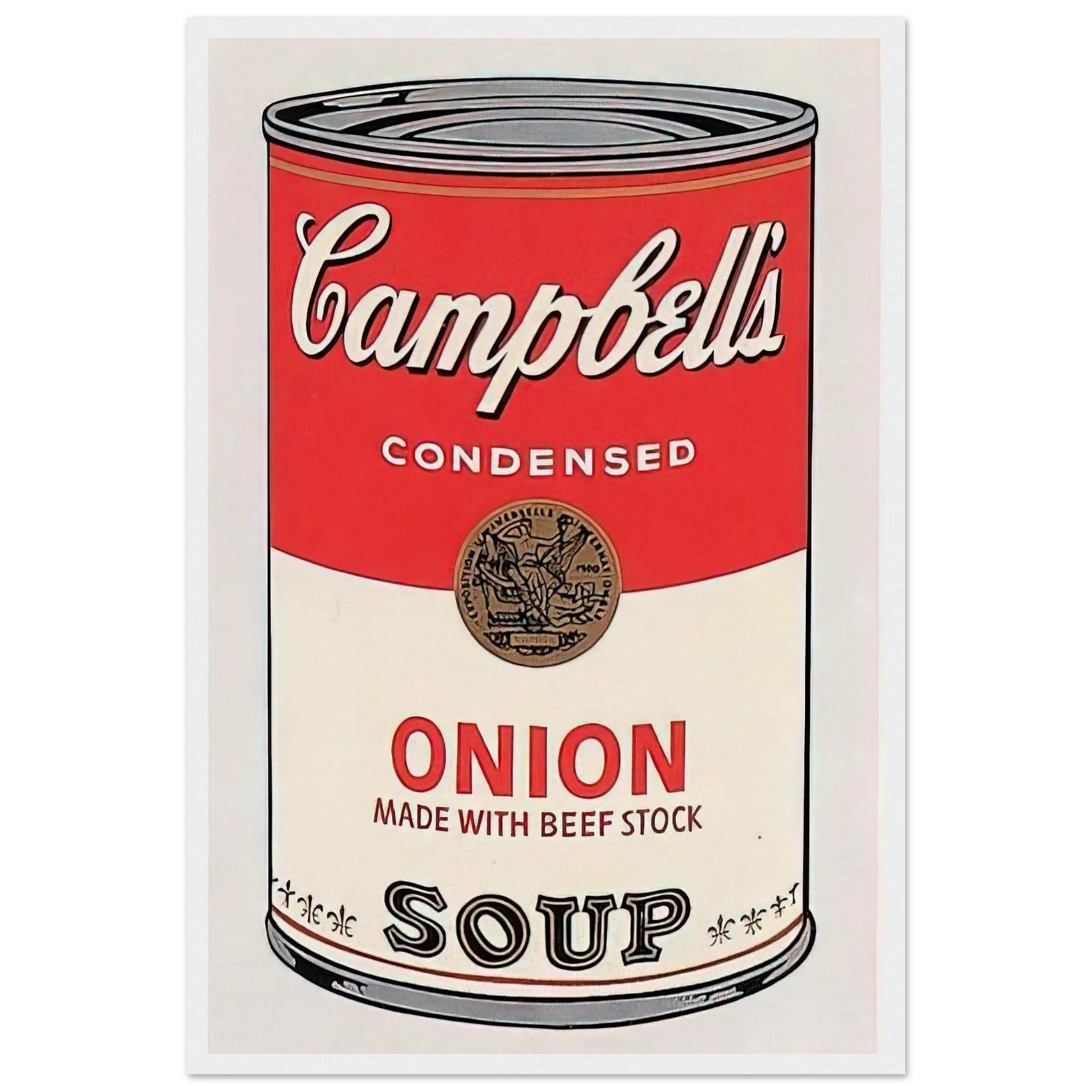 Campbell's Soup Can  onion  Framed Poster | Andy Warhol Framed Prints Wall Art | Andy Warhol Prints