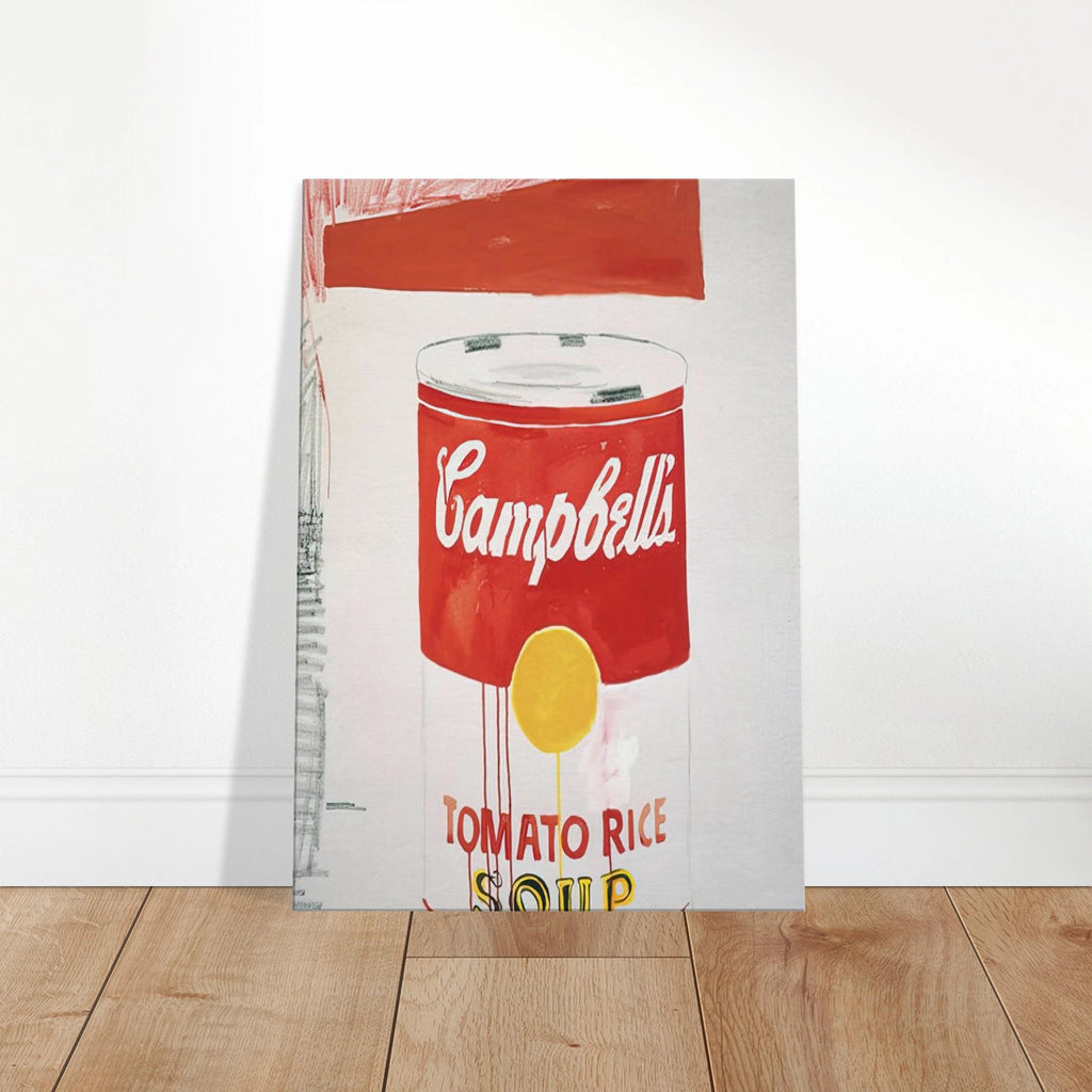 Campbell's Soup Can  Tomato Rice  Canvas | Andy Warhol Canvas | Andy Warhol Prints