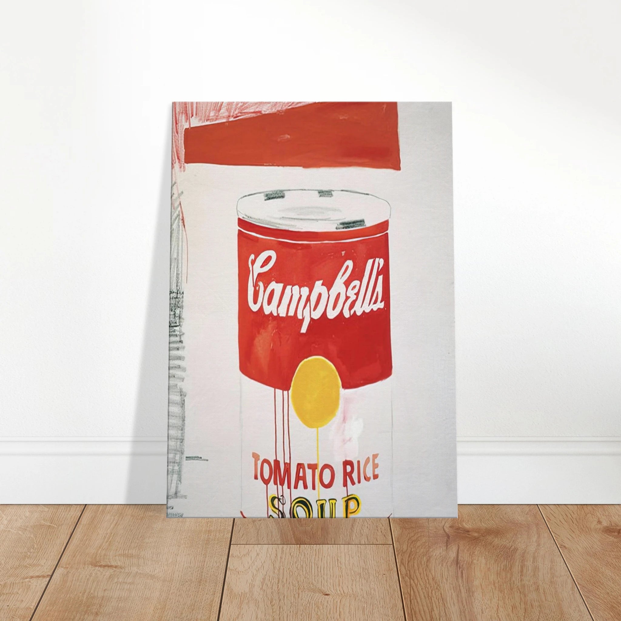 Campbell's Soup Can  Tomato Rice  Canvas | Andy Warhol Canvas | Andy Warhol Prints