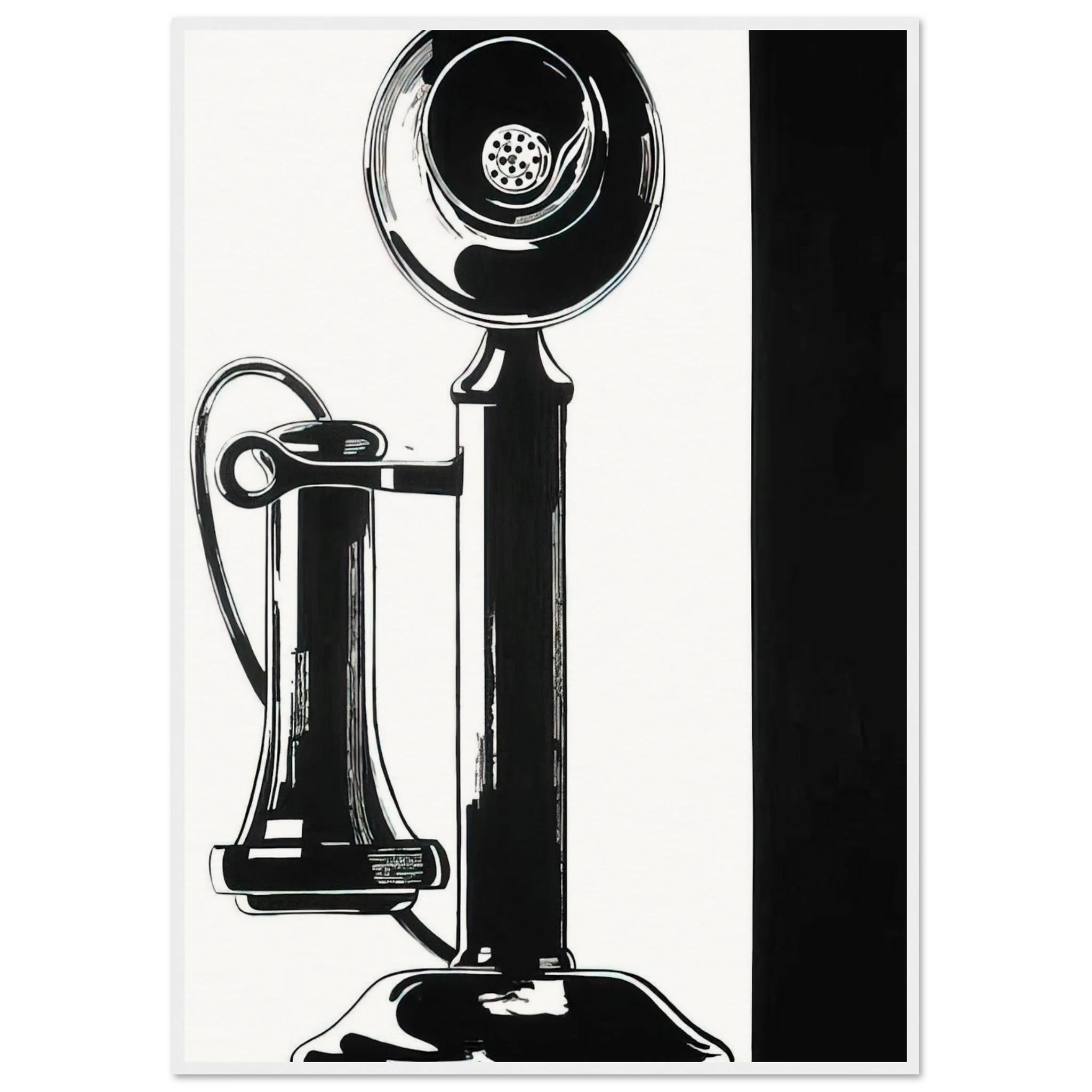 Telephone Framed Poster | Andy Warhol Framed Prints Wall Art | Andy Warhol Prints